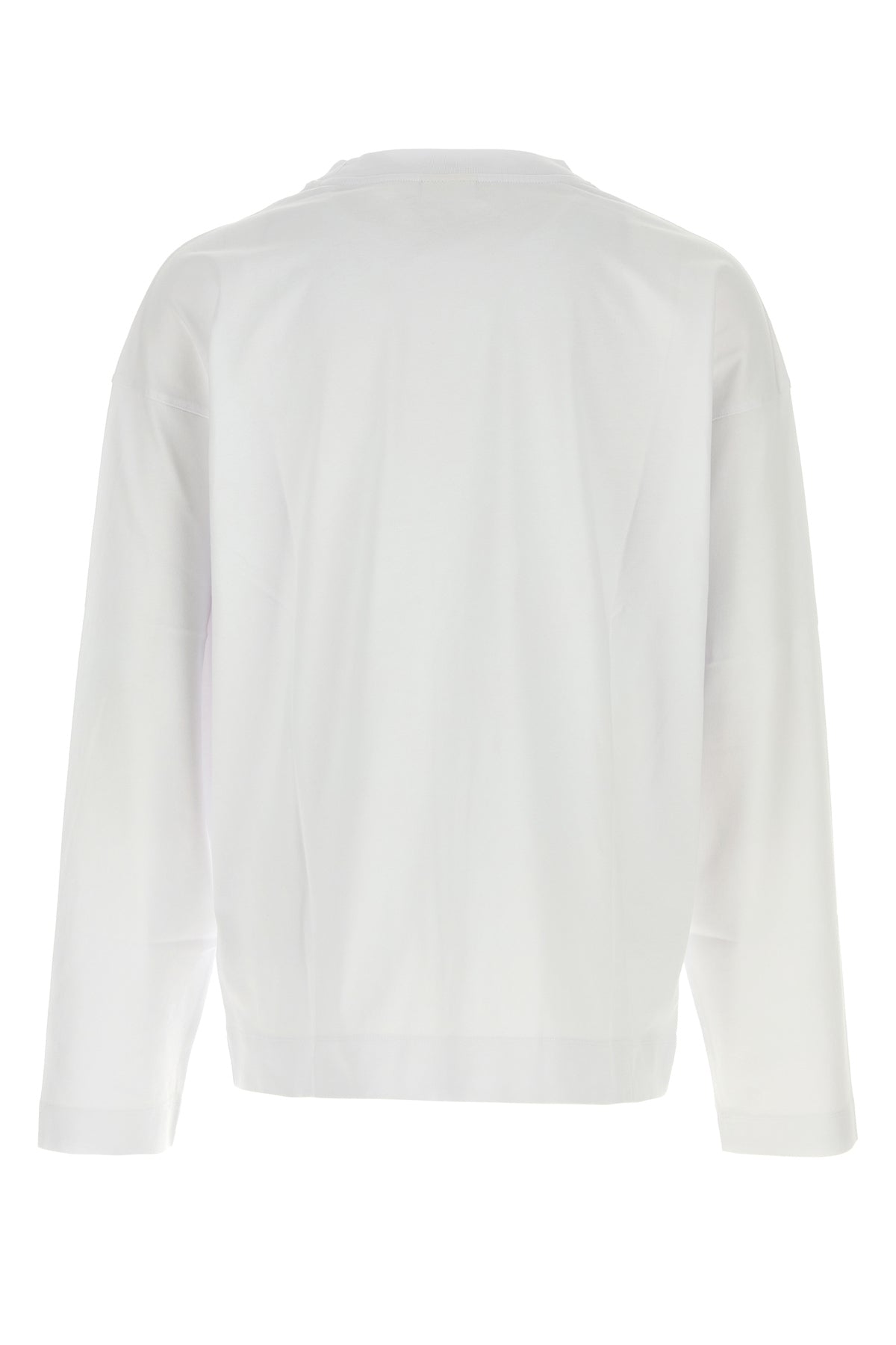 Dries Van Noten T-shirt Hegland oversize in cotone bianco, view 2