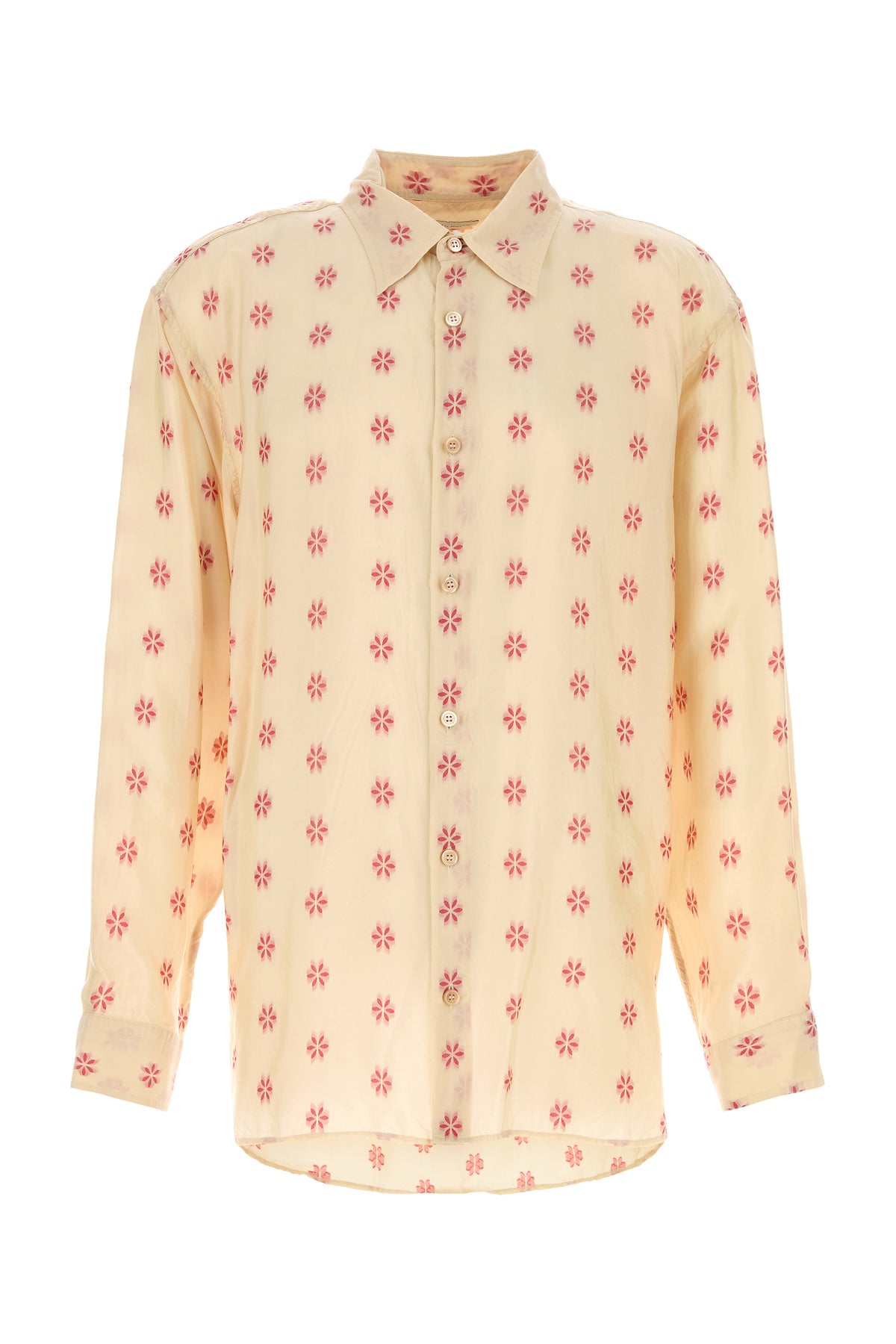 Dries Van Noten Camicia Croom in cupro stampato