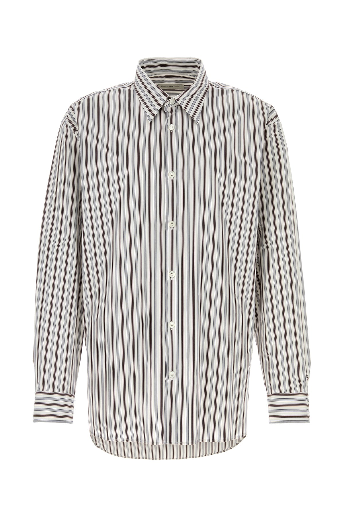 Dries Van Noten Camicia Croom in popeline ricamato