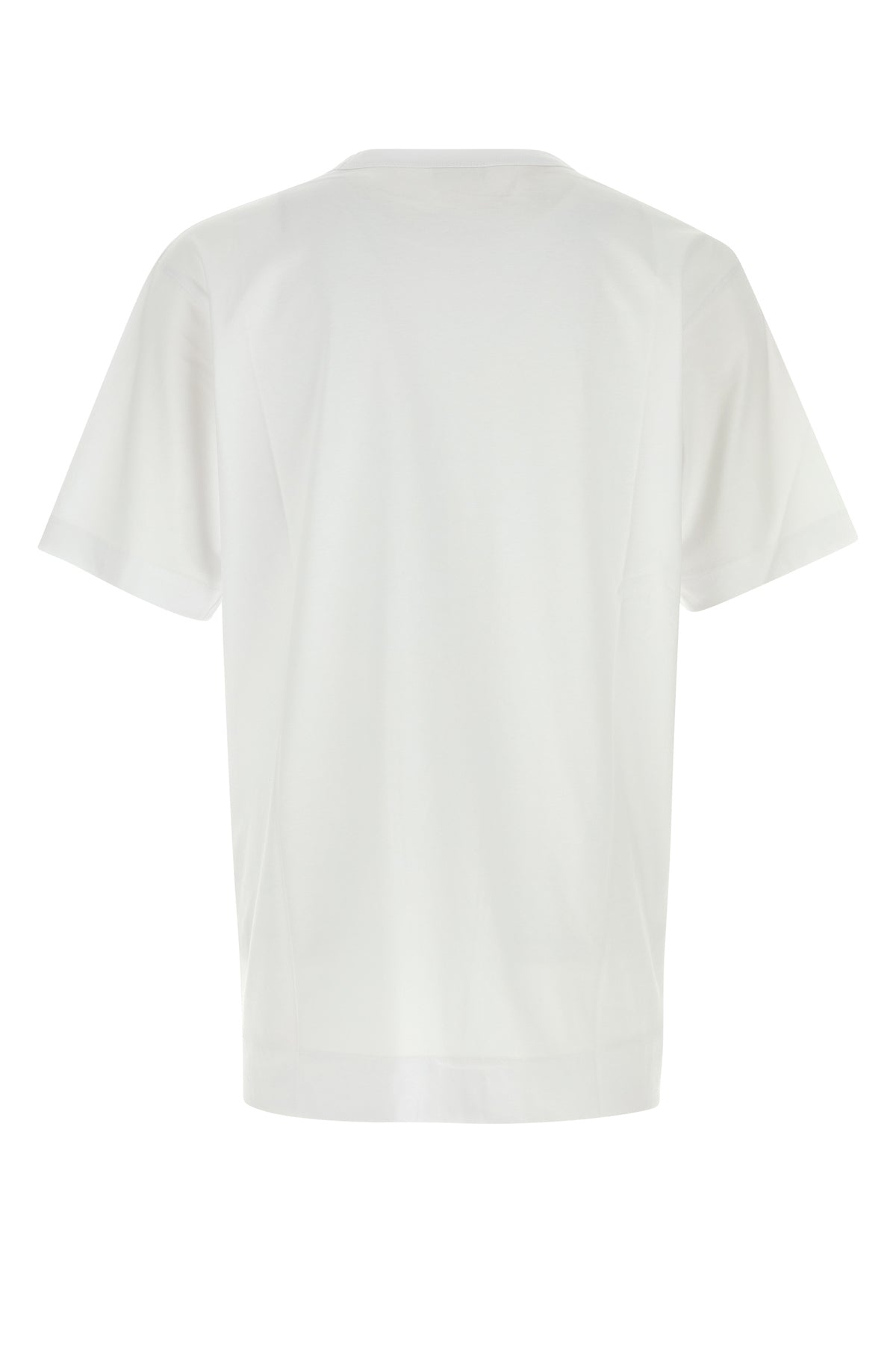 Dries Van Noten T-shirt Heer oversize in cotone bianco, view 2