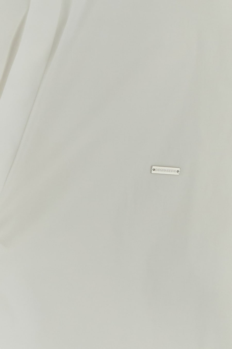 Dsquared2 Camicia in popeline stretch bianco, view 3