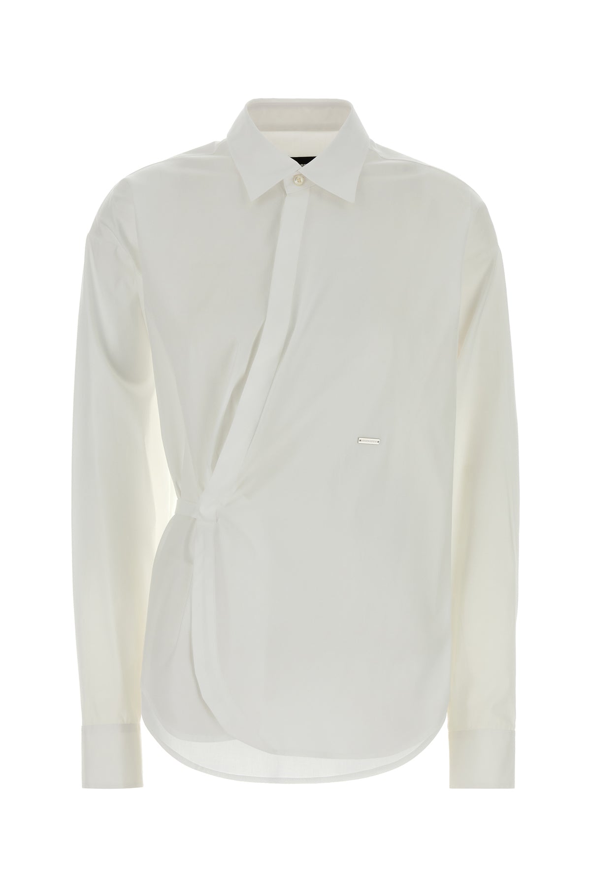 Dsquared2 Camicia in popeline stretch bianco