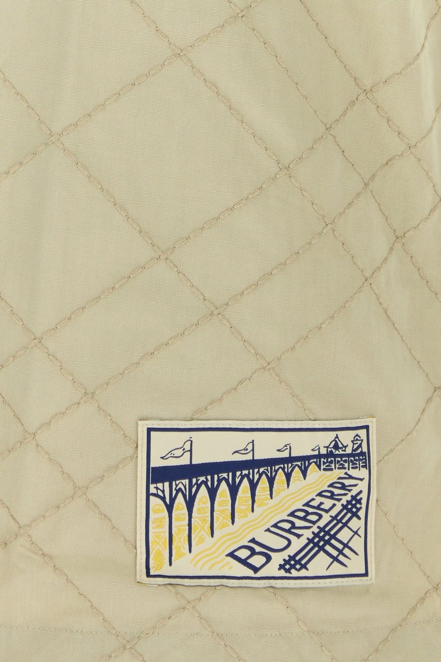 Burberry Camicia in cotone kaki, view 3