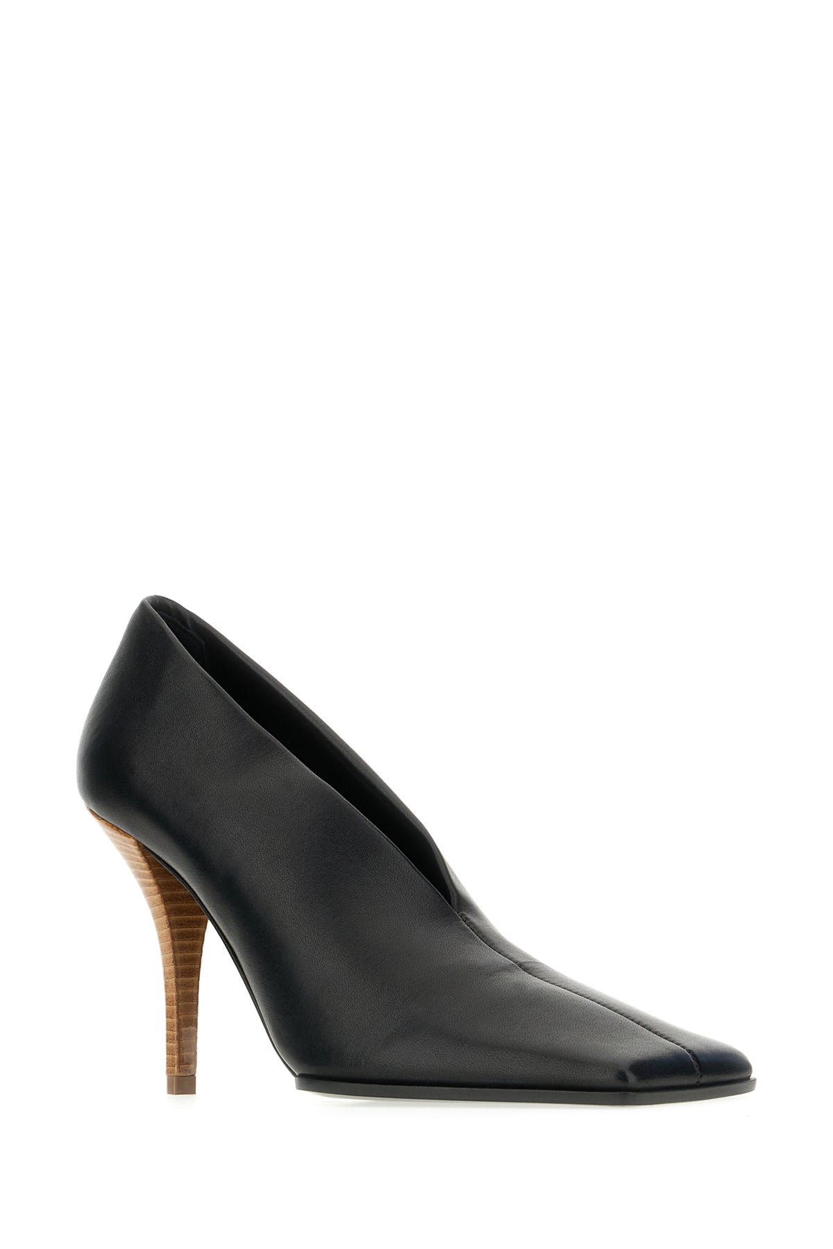 Alaïa Scarpe con tacco in pelle nera, view 2