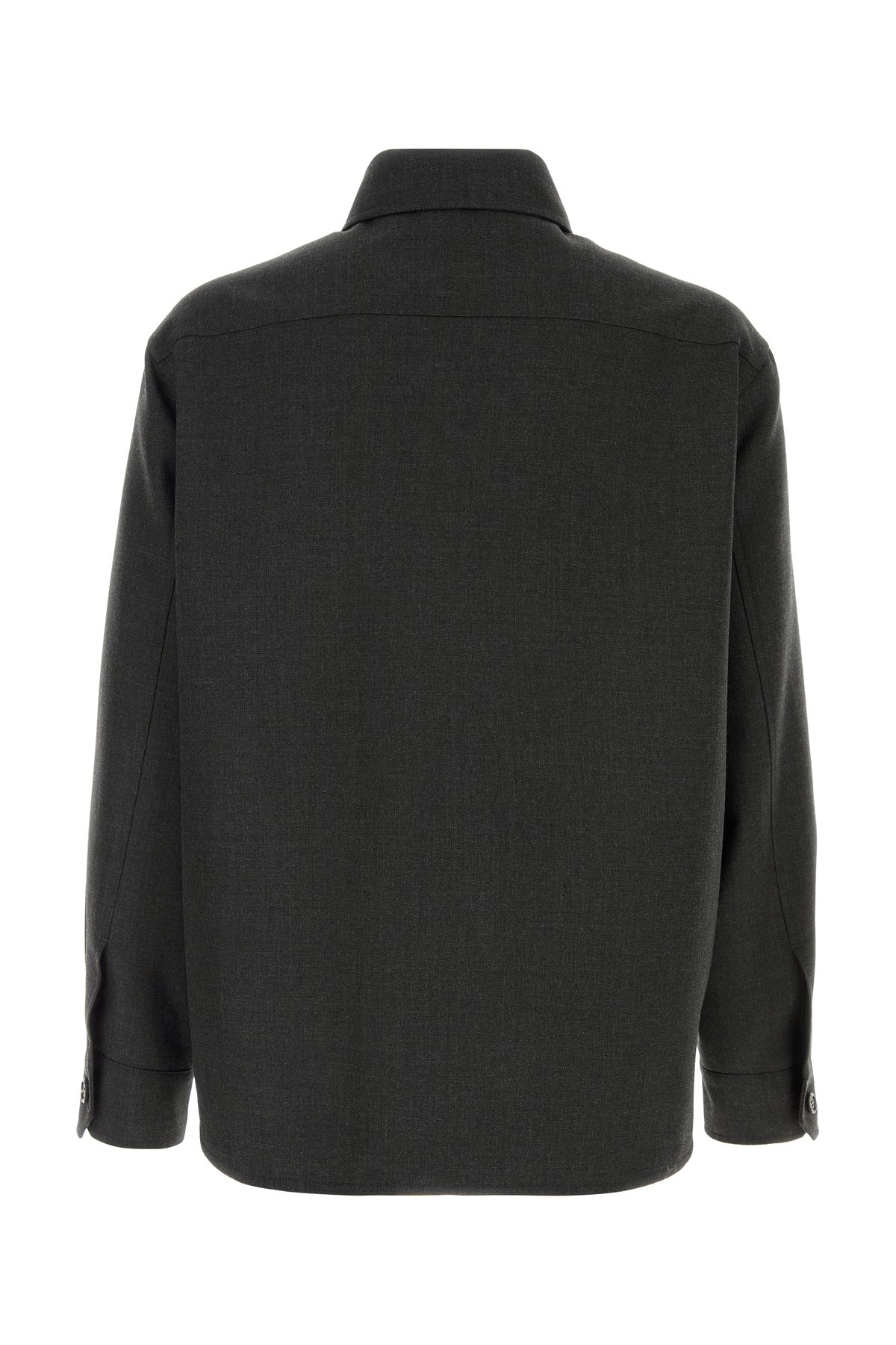 Valentino Garavani Overshirt in gabardine grafite, view 2