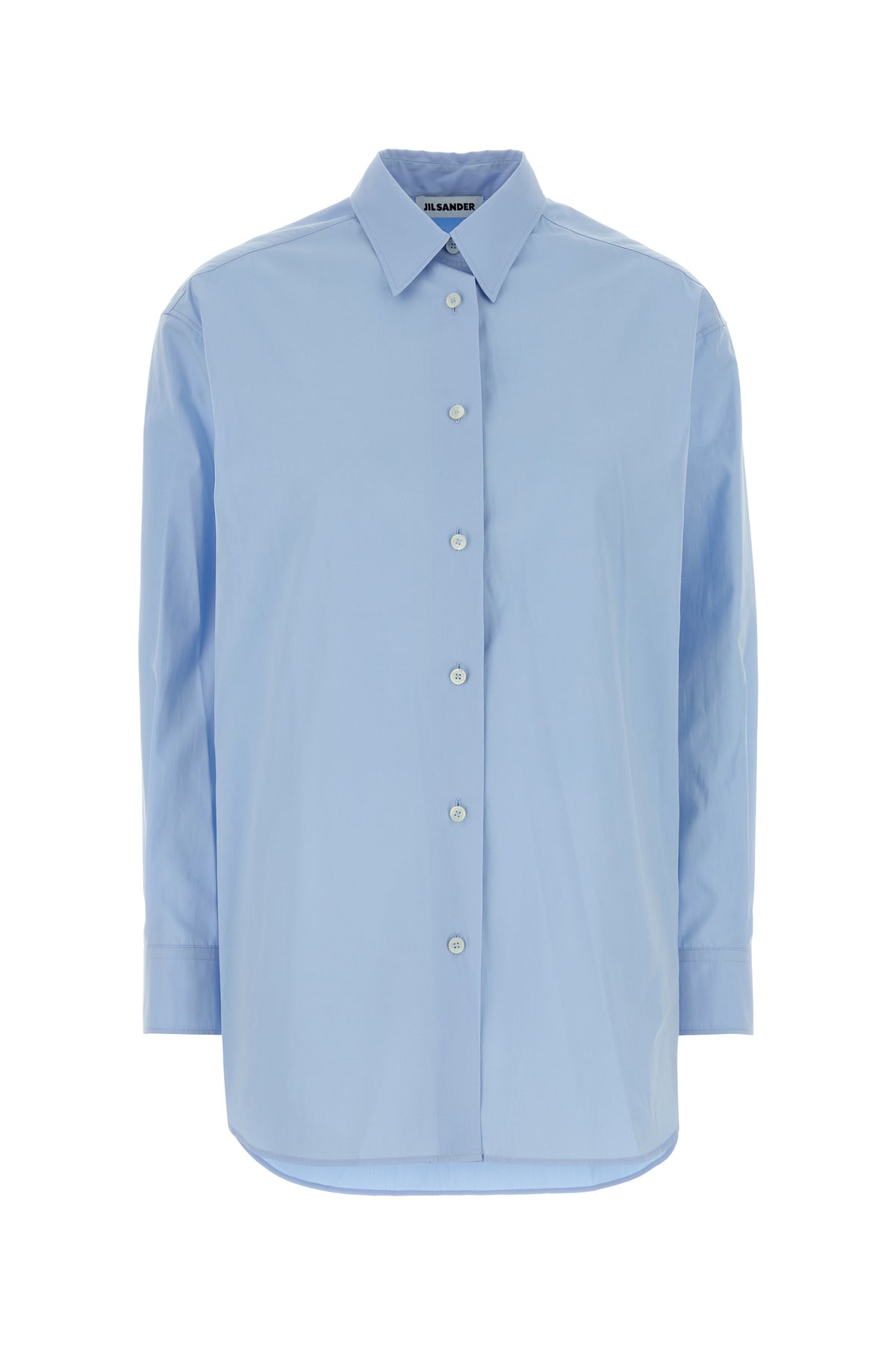 Jil Sander Camicia oversize in popeline azzurro