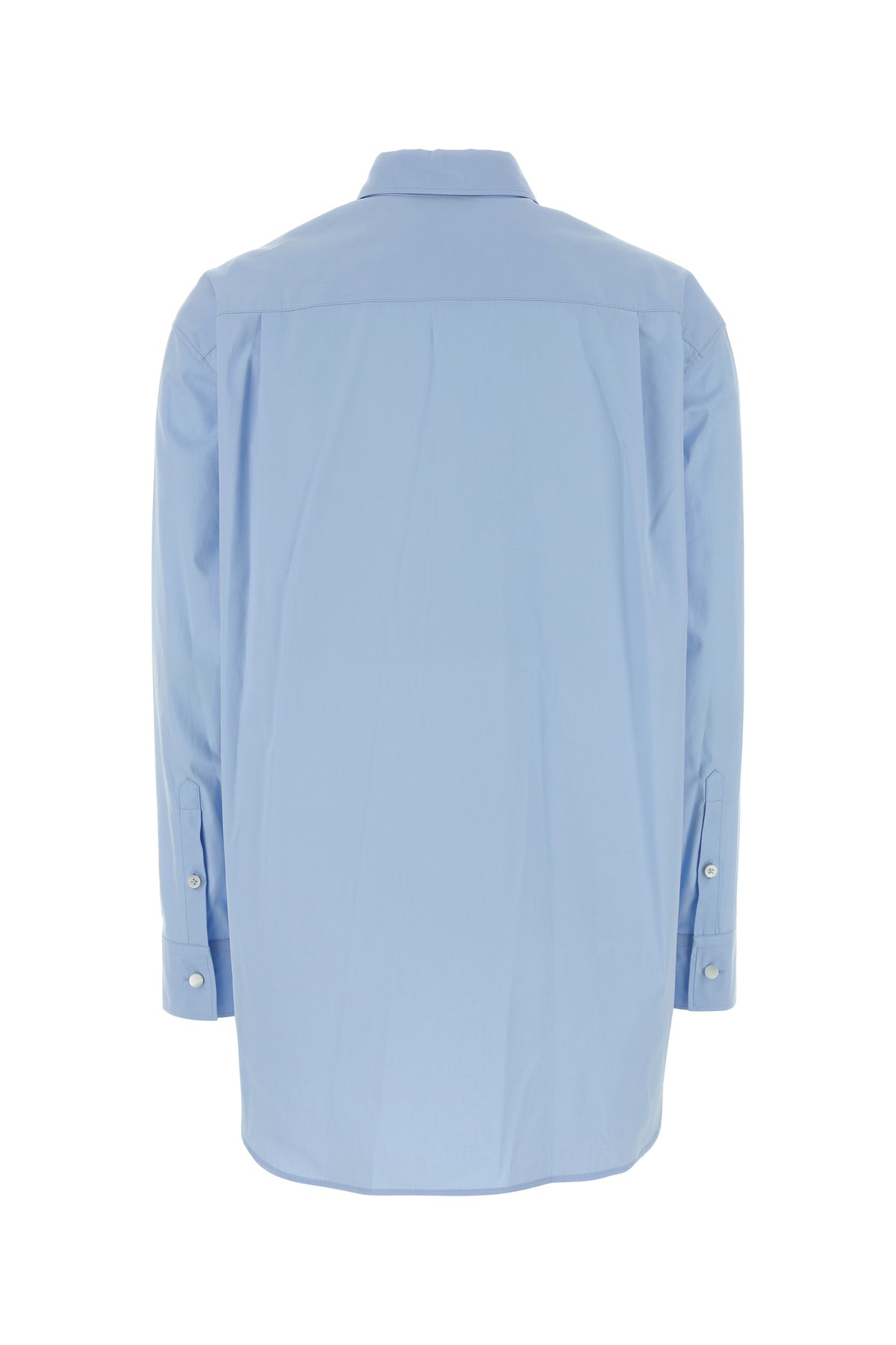 Jil Sander Camicia oversize in popeline azzurro, view 2