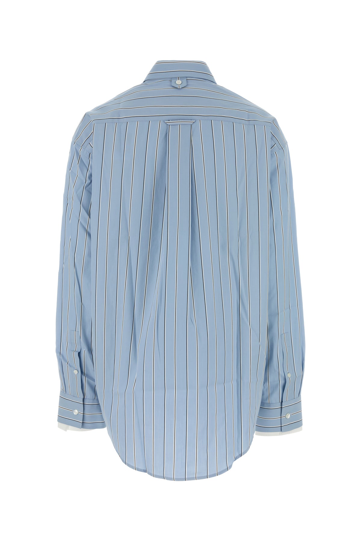 AMI Camicia oversize in popeline ricamato, view 2