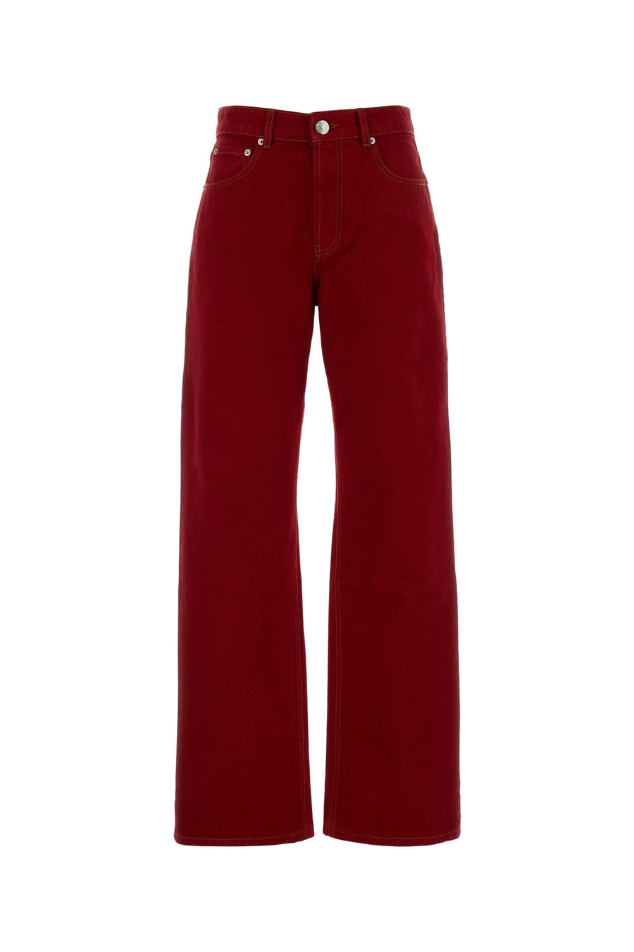 AMI Jeans in denim rosso