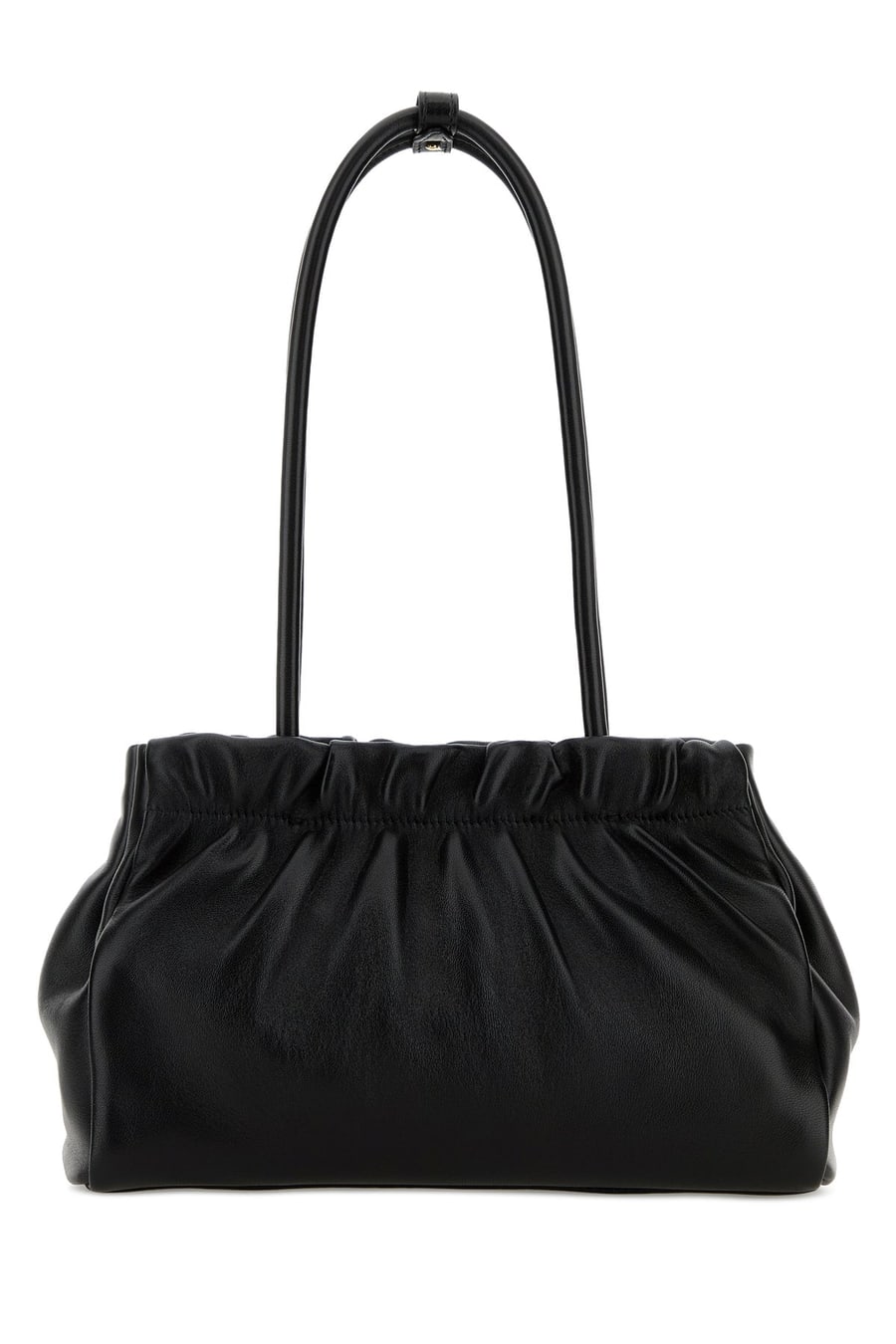 Prada Borsa a spalla in nappa nera, view 3