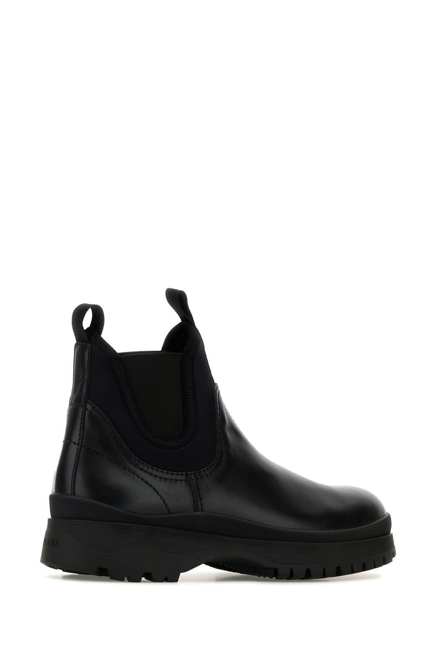 Prada Stivaletti in pelle nera, view 3