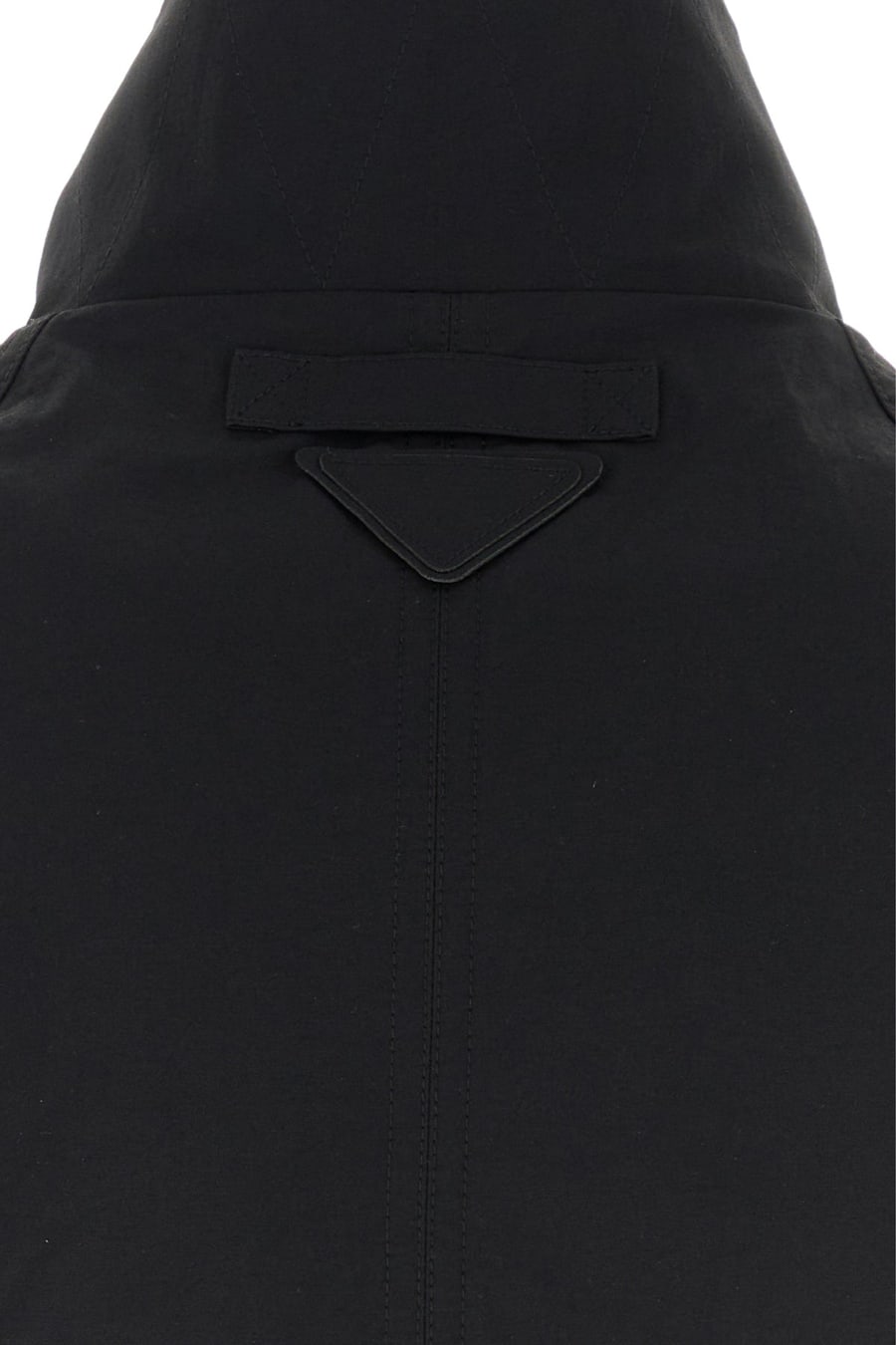 Prada Mantella in nylon nero, view 3