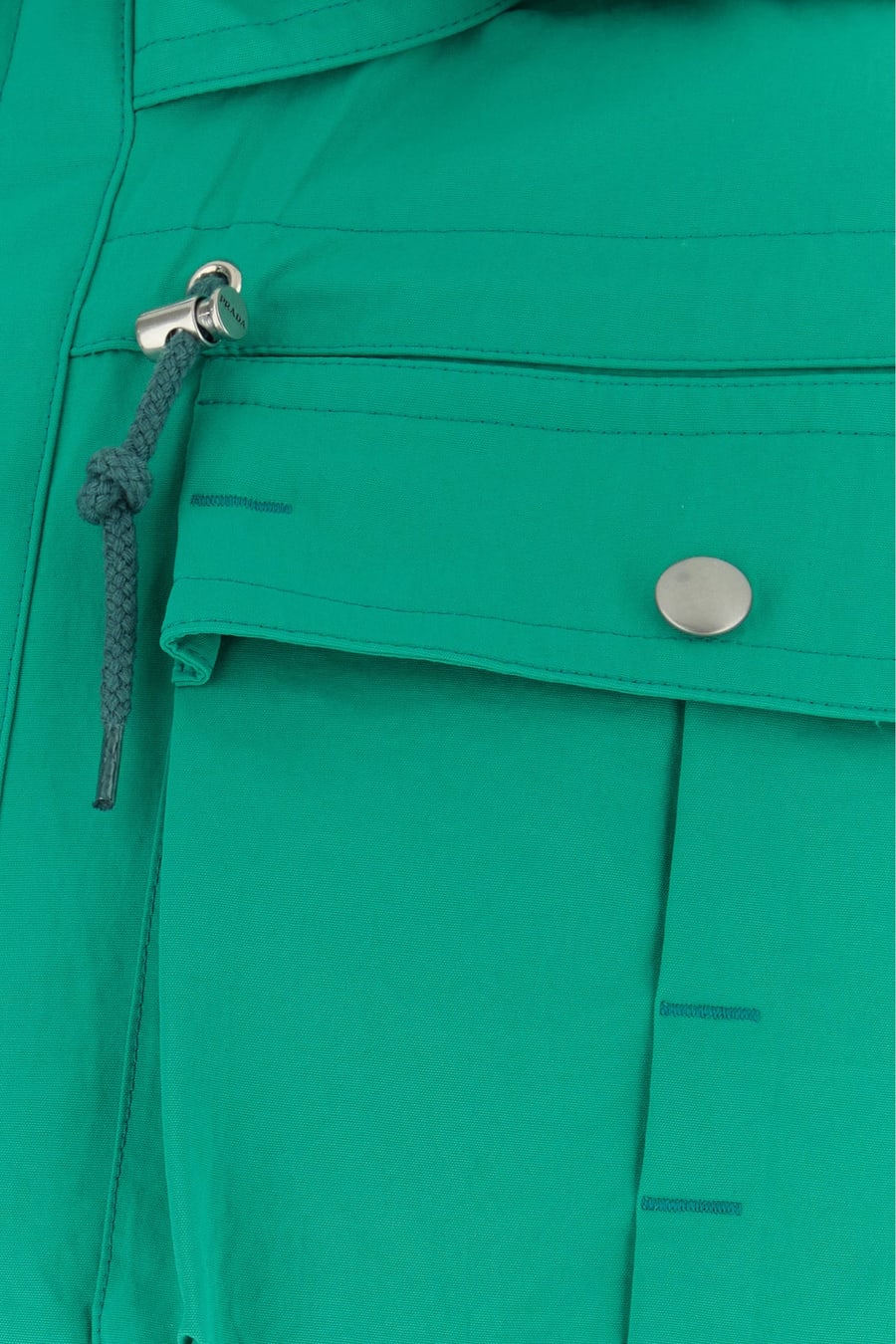 Prada Mantella in nylon verde, view 3