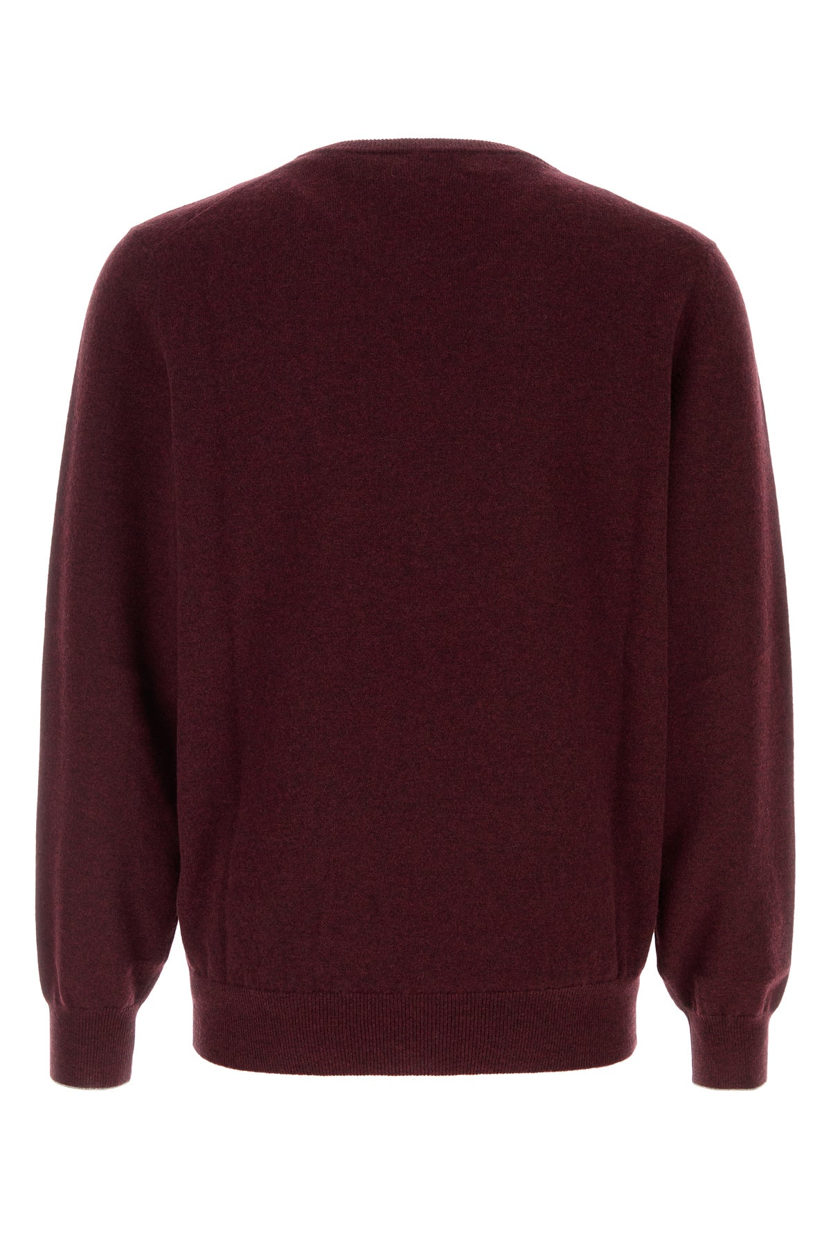Brunello Cucinelli Maglione in cashmere bordeaux melangé
