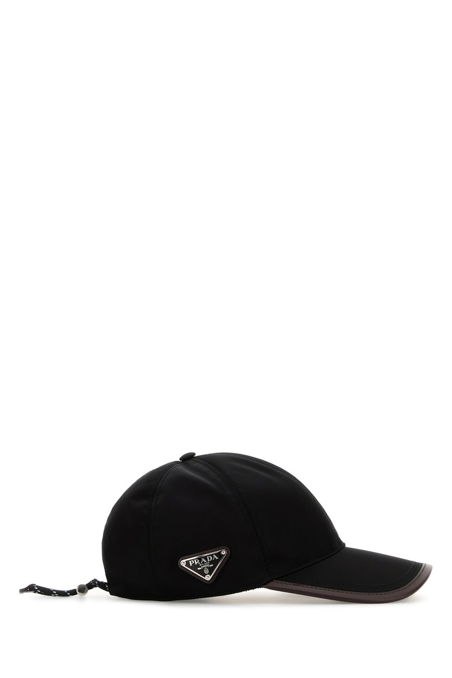 Prada Cappello da baseball in Re-Nylon nero, view 2