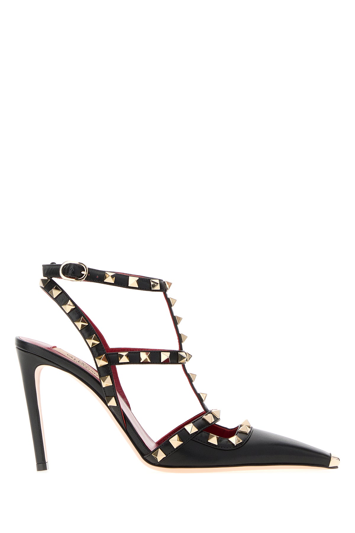 Valentino Garavani Scarpe con tacco in Rockstud in pelle nera
