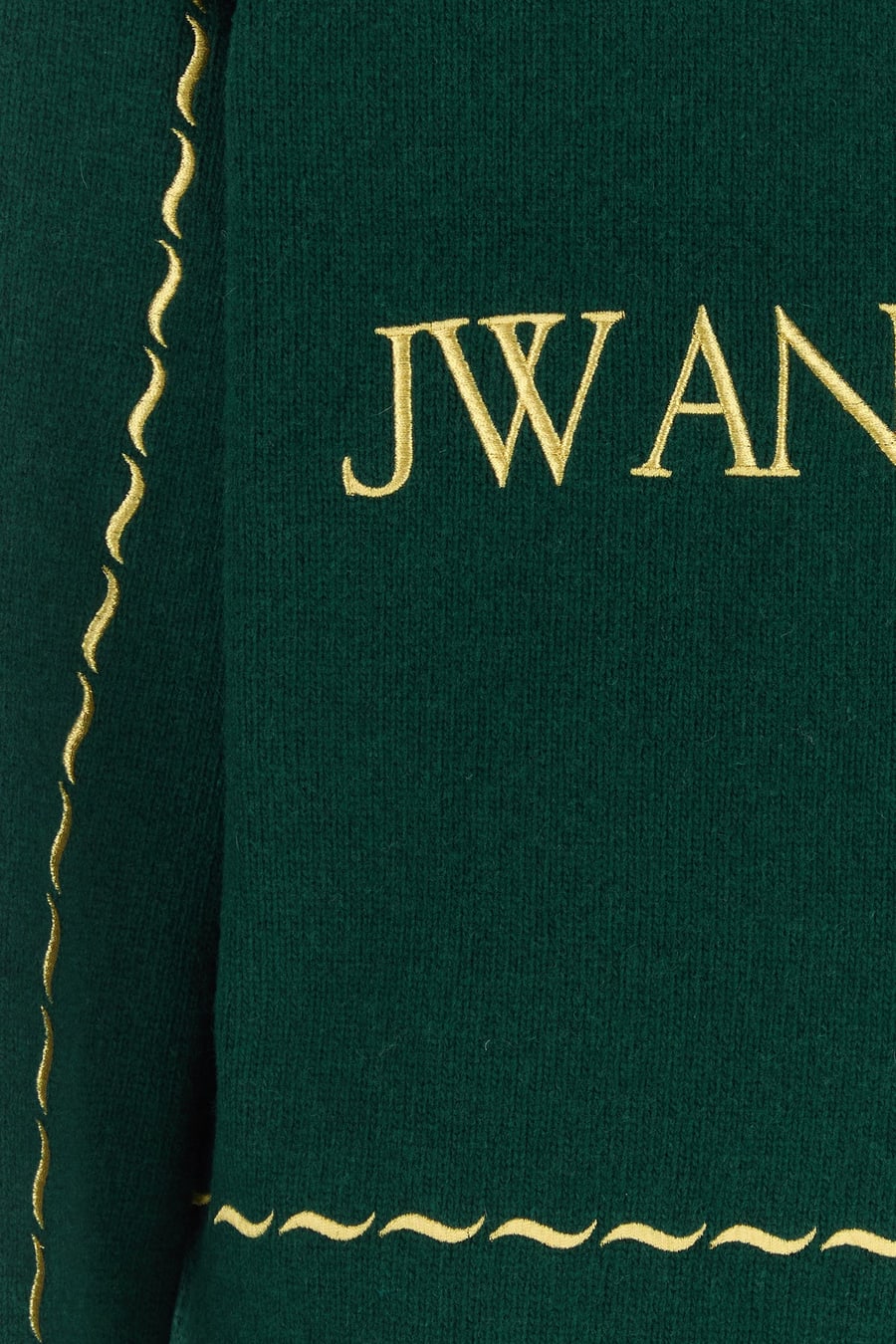 JW Anderson Maglione in lana verde bottiglia, view 3