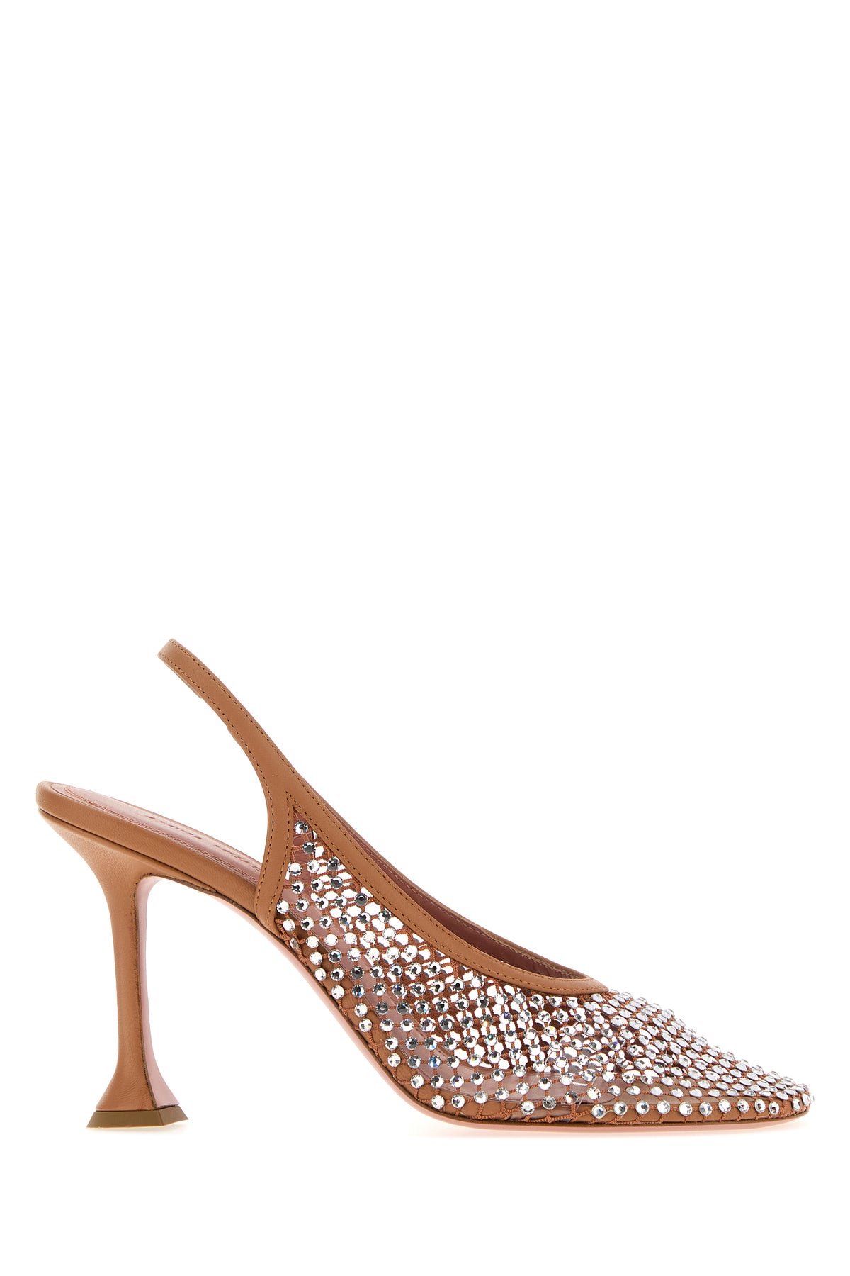 Amina Muaddi Scarpe con tacco Dolly in rete decorata