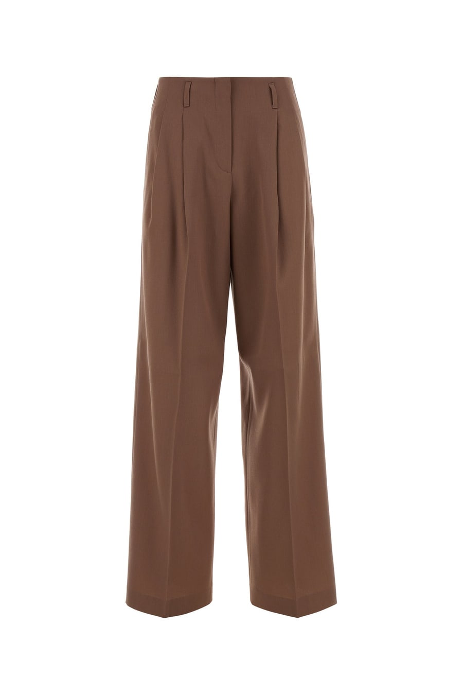 Golden Goose Pantalone dalla gamba ampia in lana rosa antico