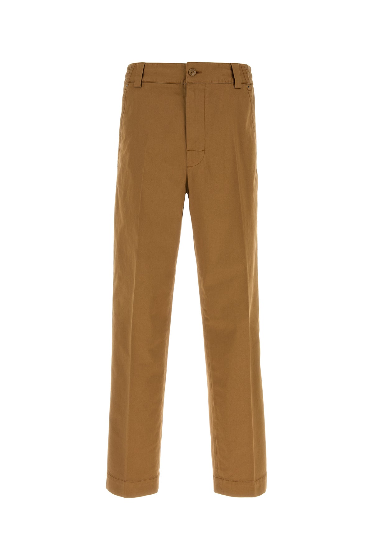 Moncler Pantalone in cotone cammello