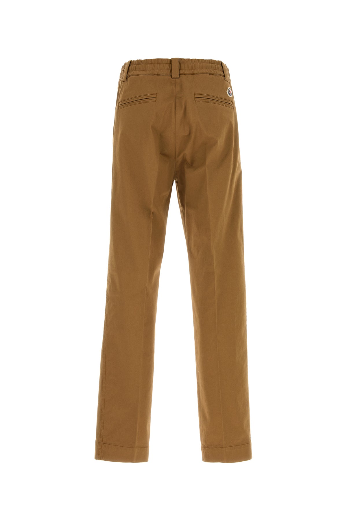 Moncler Pantalone in cotone cammello, view 2