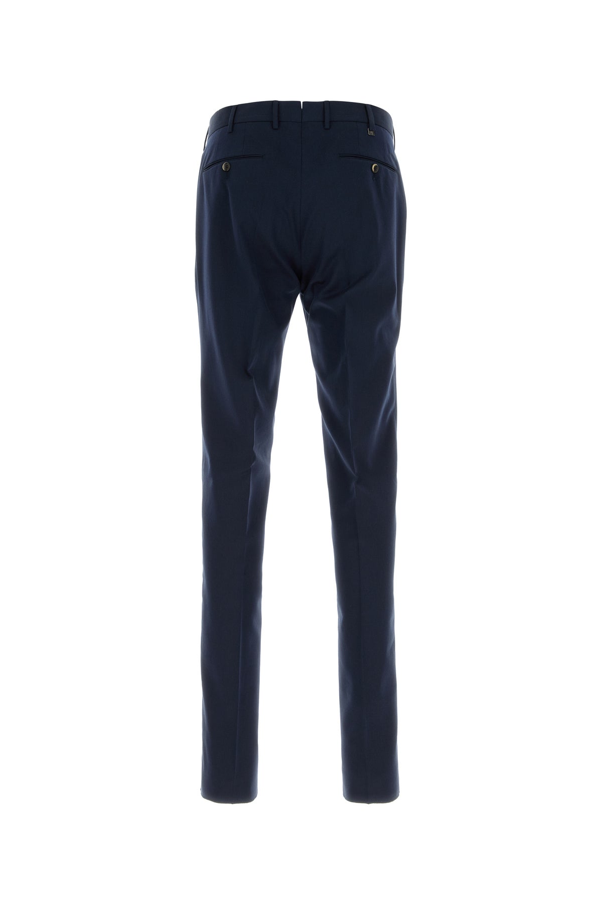 PT Torino Pantalone in misto cotone blu navy, view 2