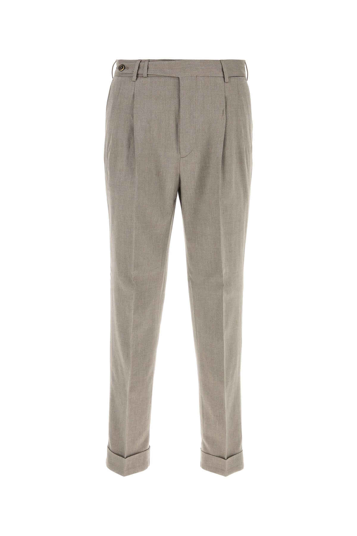 PT Torino Pantalone in misto cotone tortora