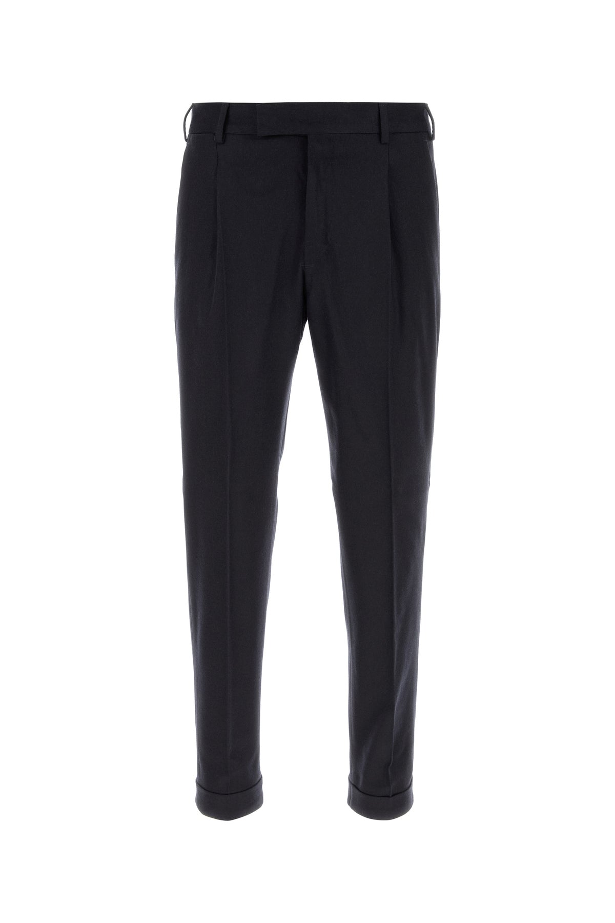 PT Torino Pantalone in misto lana stretch blu notte