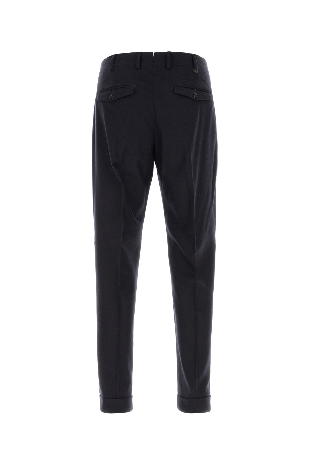 PT Torino Pantalone in misto lana stretch blu notte, view 2