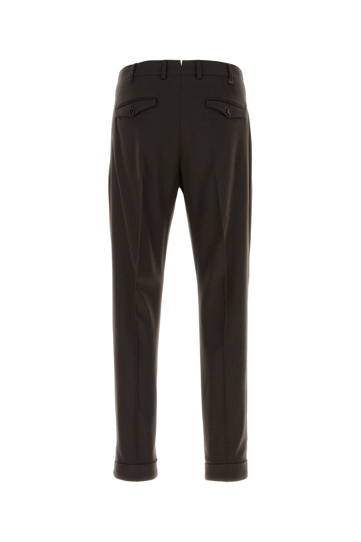 PT Torino Pantalone in misto lana stretch testa di moro, view 2