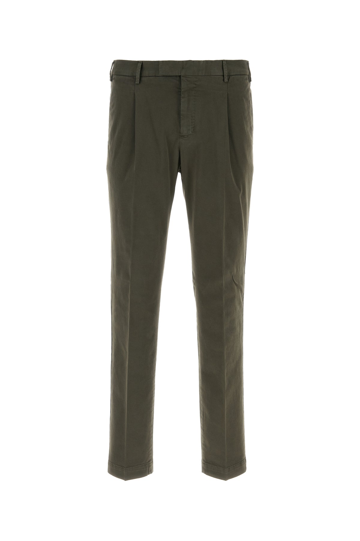 PT Torino Pantalone in cotone stretch verde oliva