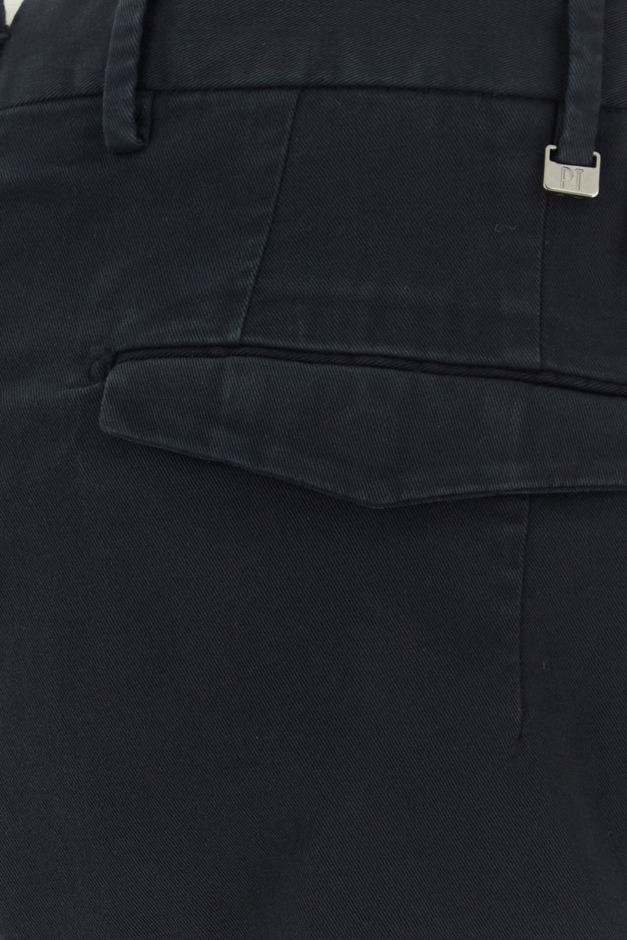 PT Torino Pantalone in cotone stretch blu notte, view 3