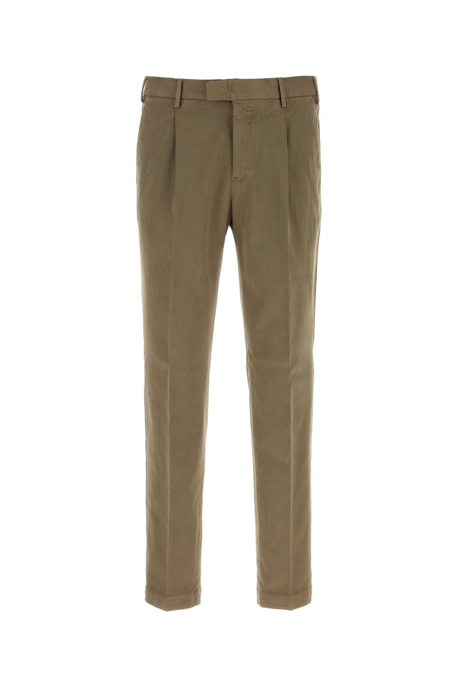 PT Torino Pantalone in cotone stretch fango