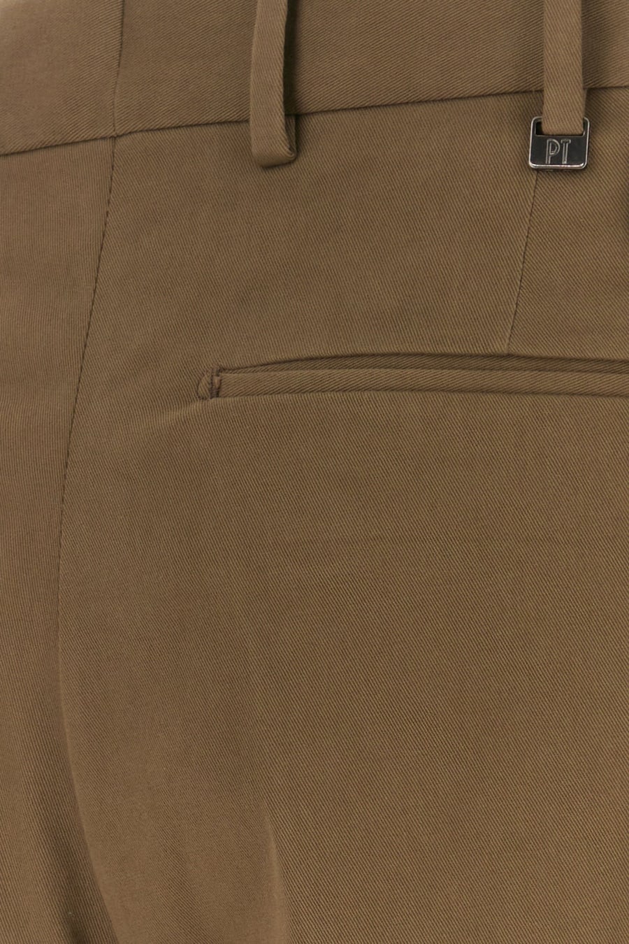 PT Torino Pantalone in cotone stretch marrone, view 3