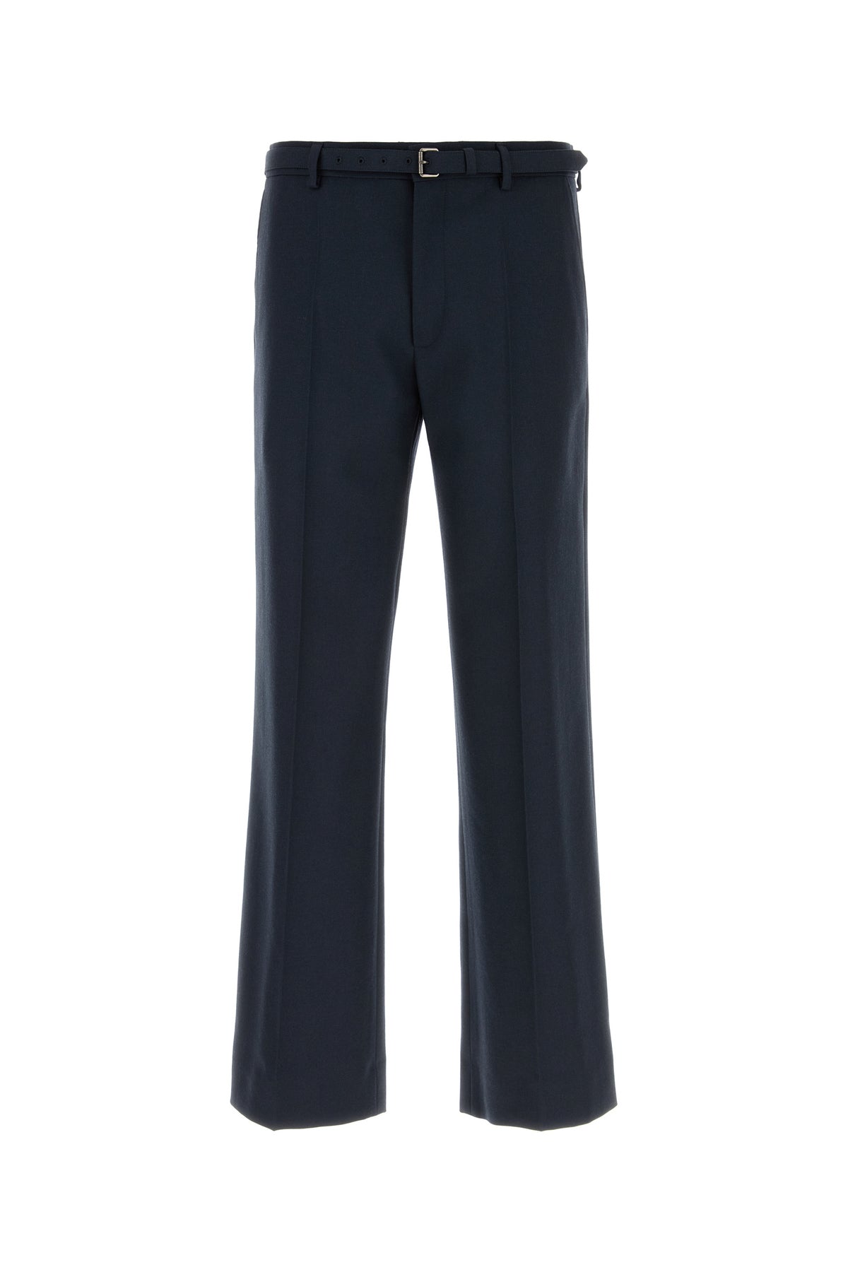 Dries Van Noten Pantalone in lana blu notte