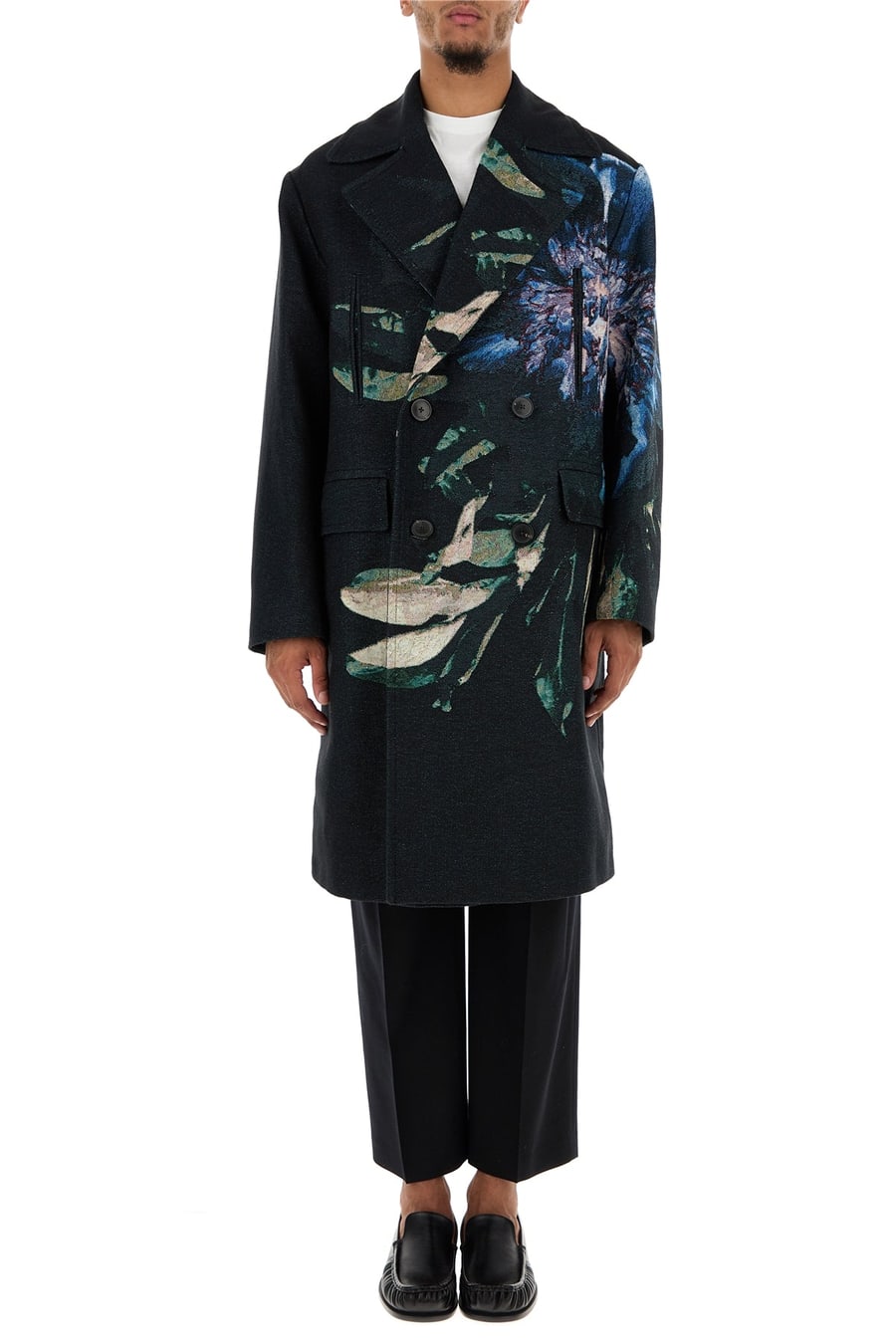Dries Van Noten Pantalone in lana nera, view 6