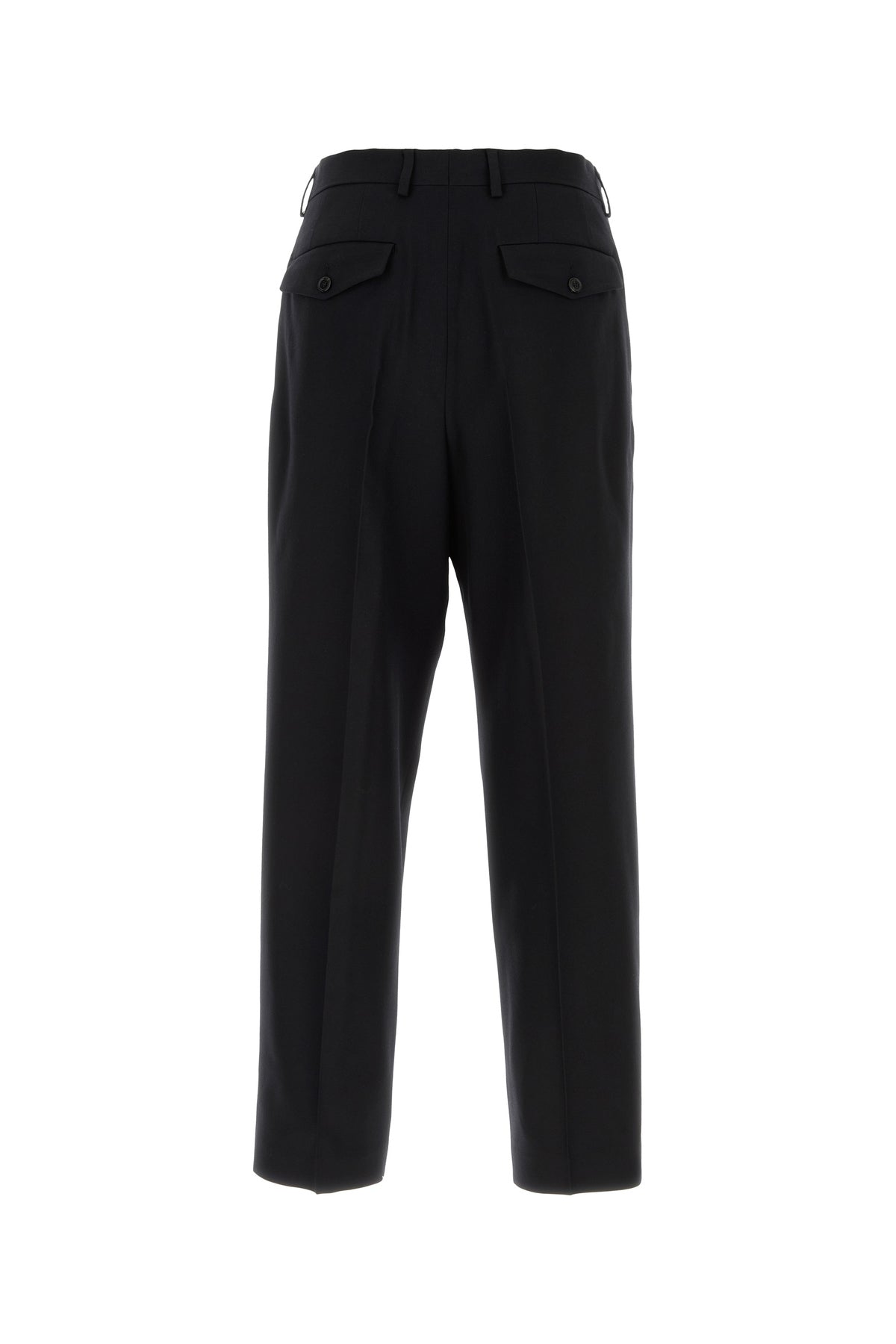 Dries Van Noten Pantalone in lana nera, view 2