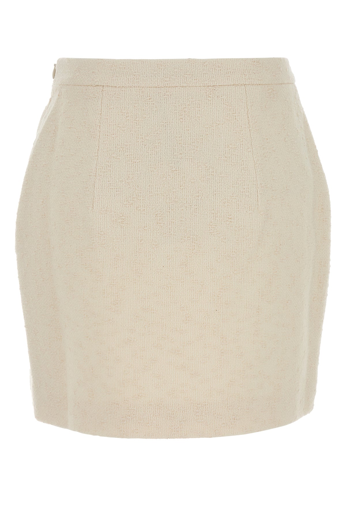 ALESSANDRA RICH Minigonna in tweed crema, view 2