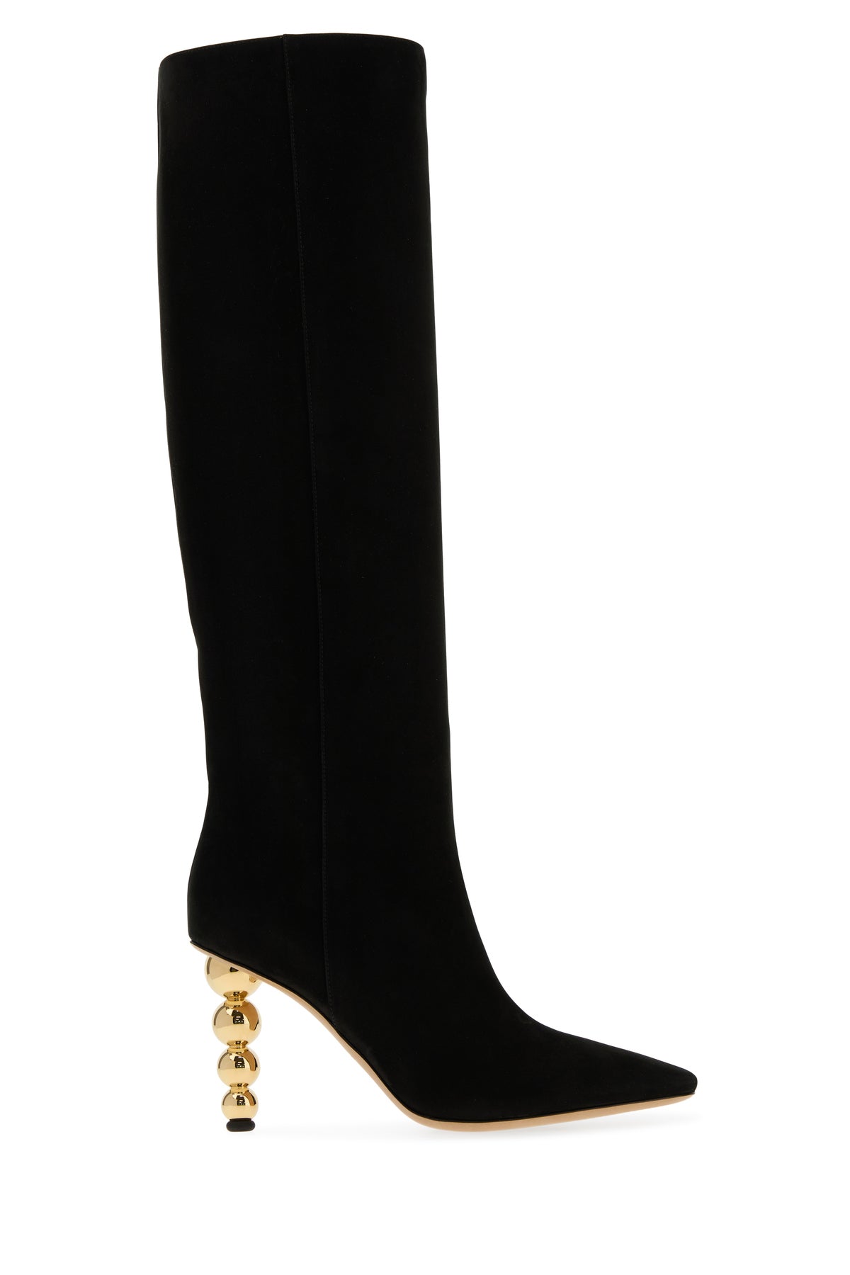 Ferragamo Stivali Lotty in pelle scamosciata nera