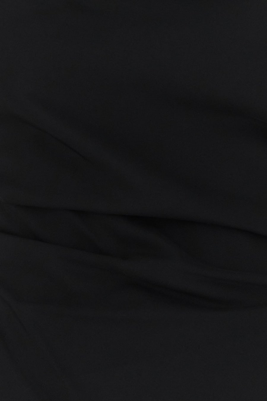 ROHE Top in viscosa stretch nera, view 3
