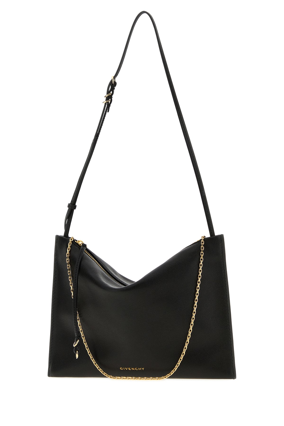 Givenchy Borsa a spalla Voyou in pelle nera, view 2