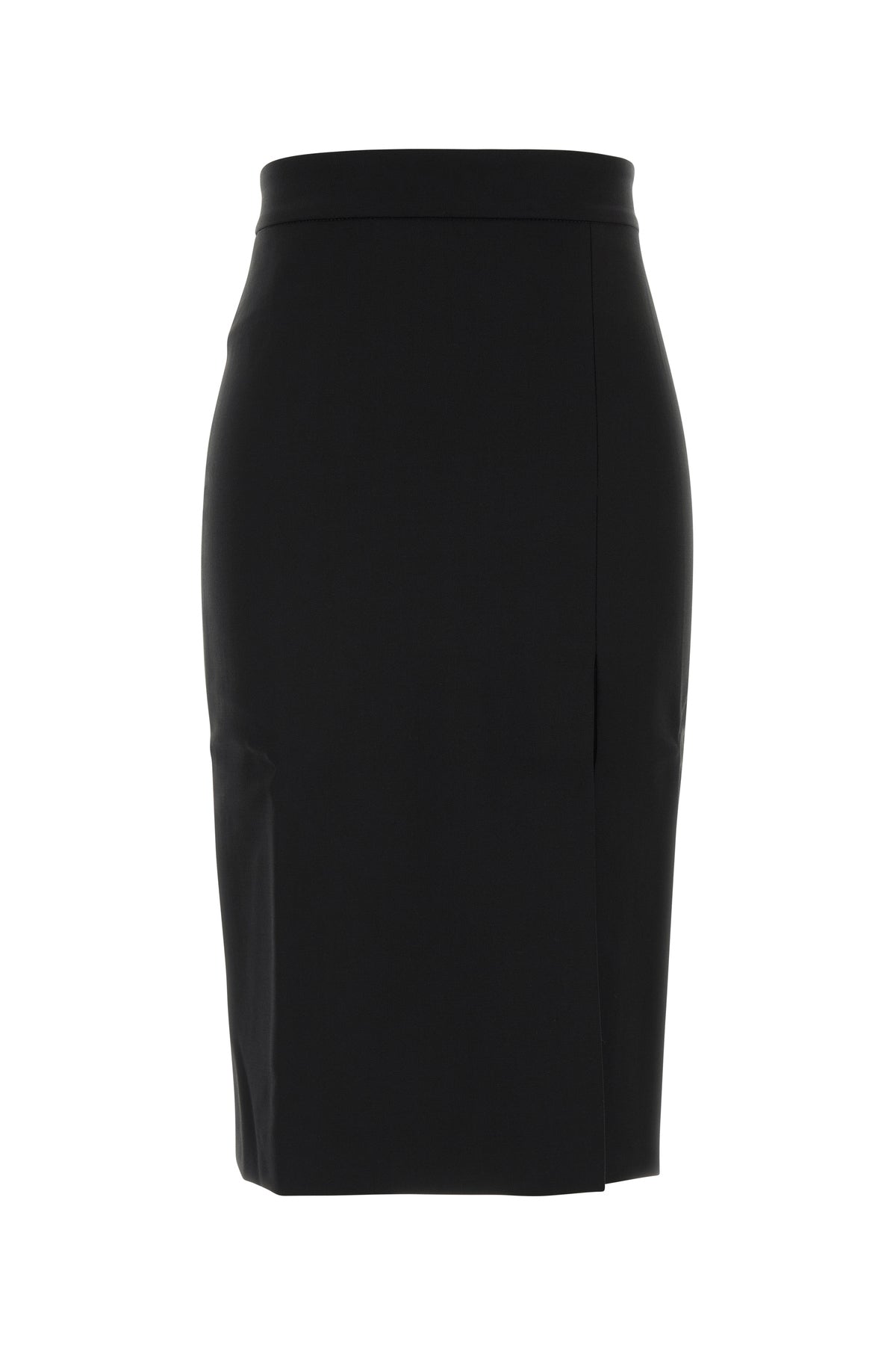 THE ANDAMANE Gonna in gabardine stretch nero