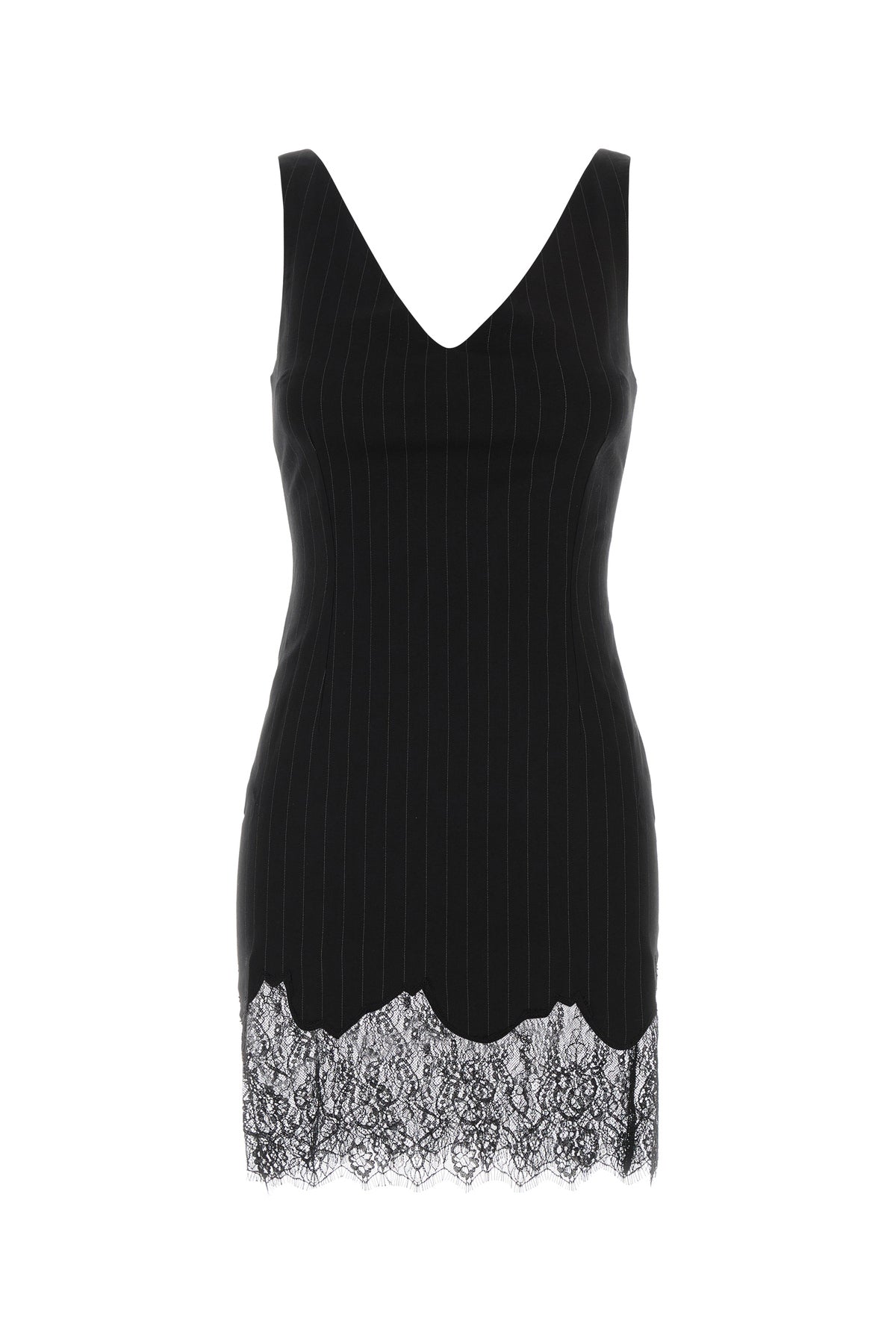 THE ANDAMANE Mini abito Tori in twill ricamato