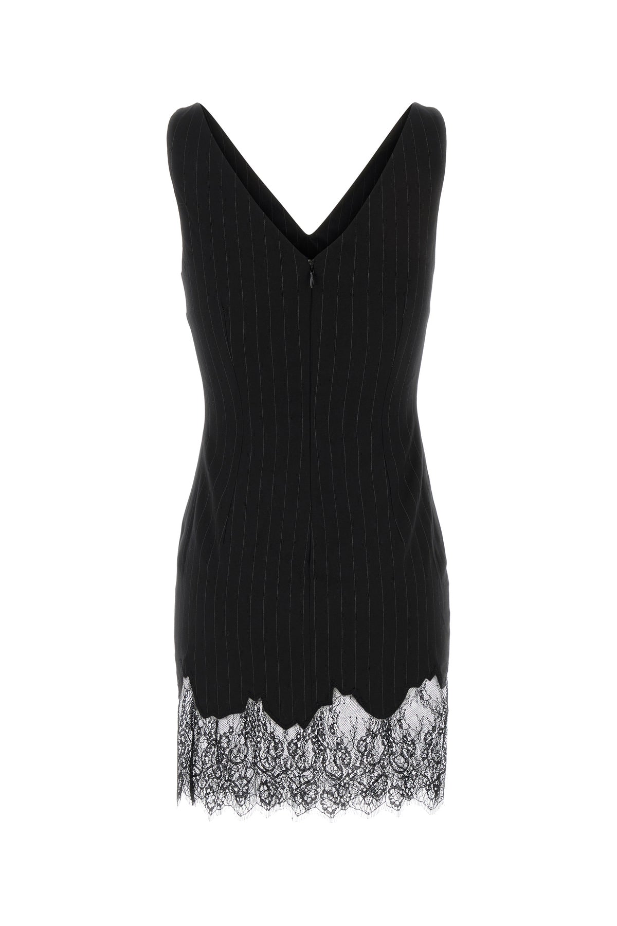 THE ANDAMANE Mini abito Tori in twill ricamato, view 2