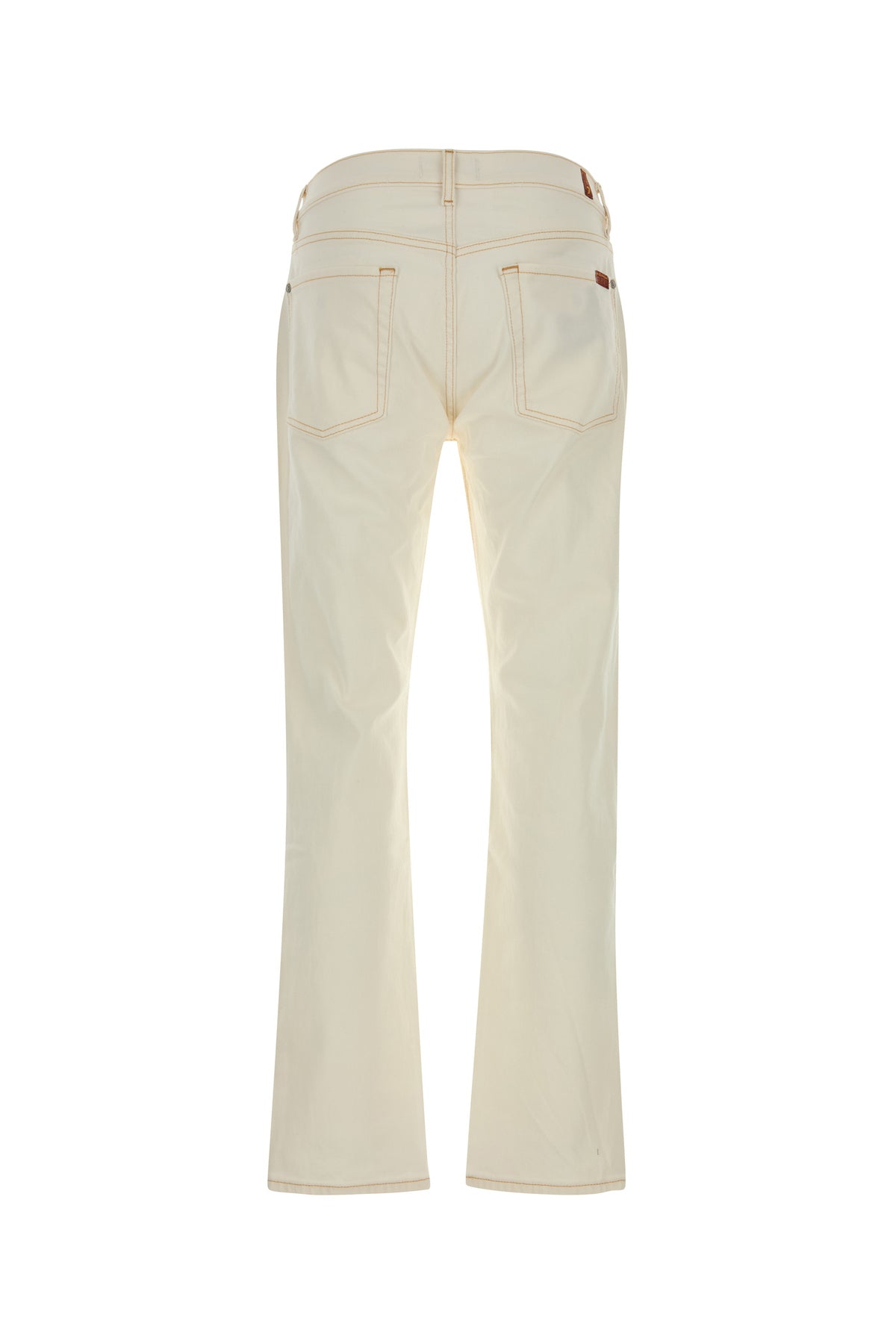 SEVEN FOR ALL MANKIND Jeans in denim stretch bianco, view 2