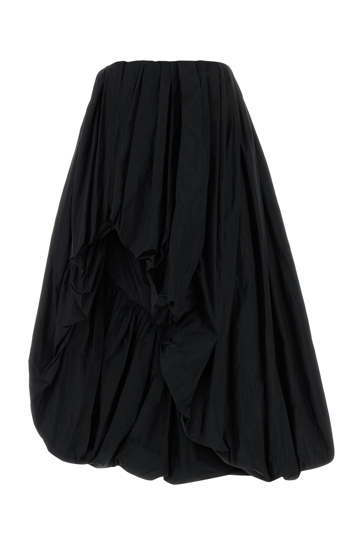 Jil Sander Gonna in poliestere nero