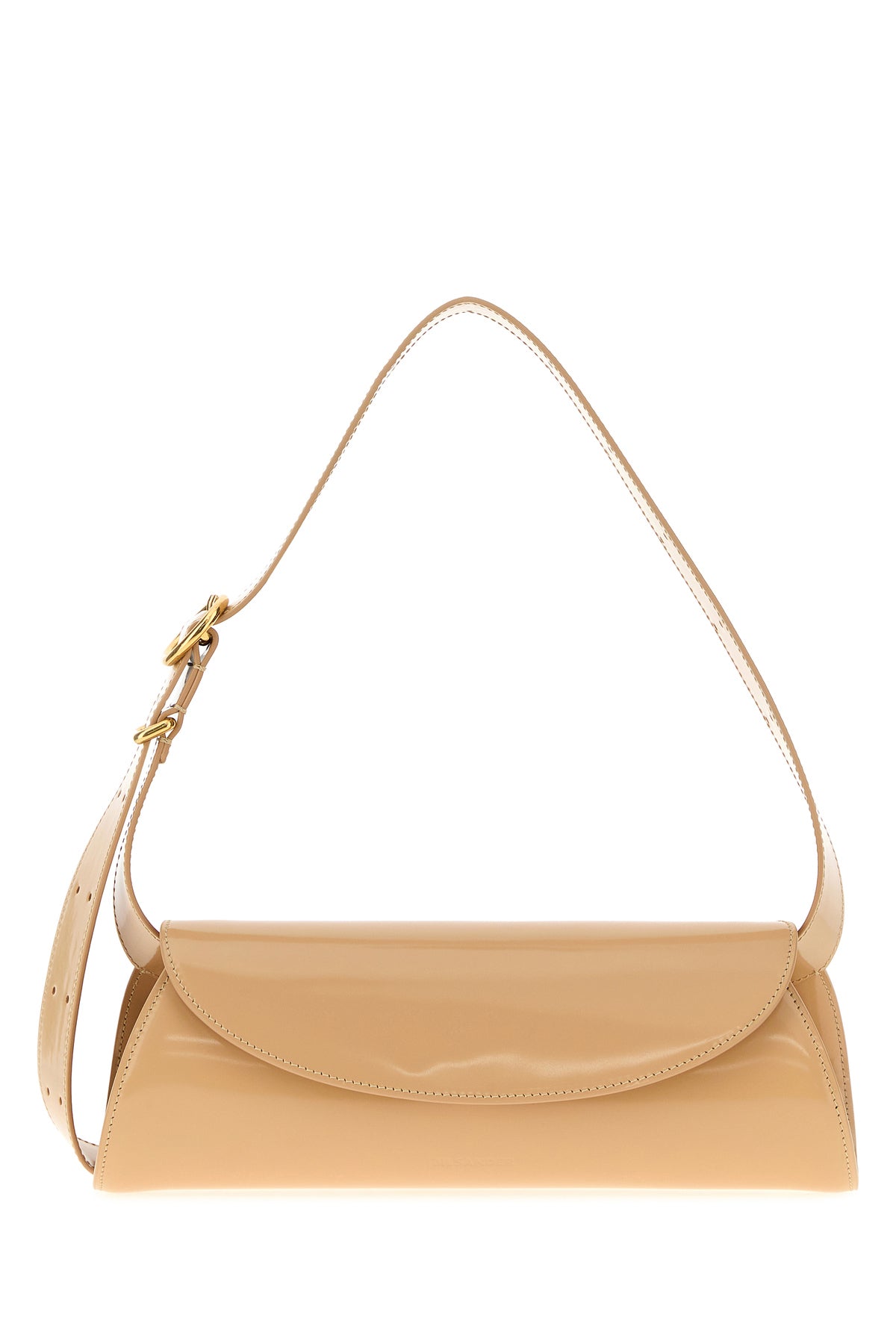 Jil Sander Borsa a spalla Cannolo piccola in pelle rosa carne
