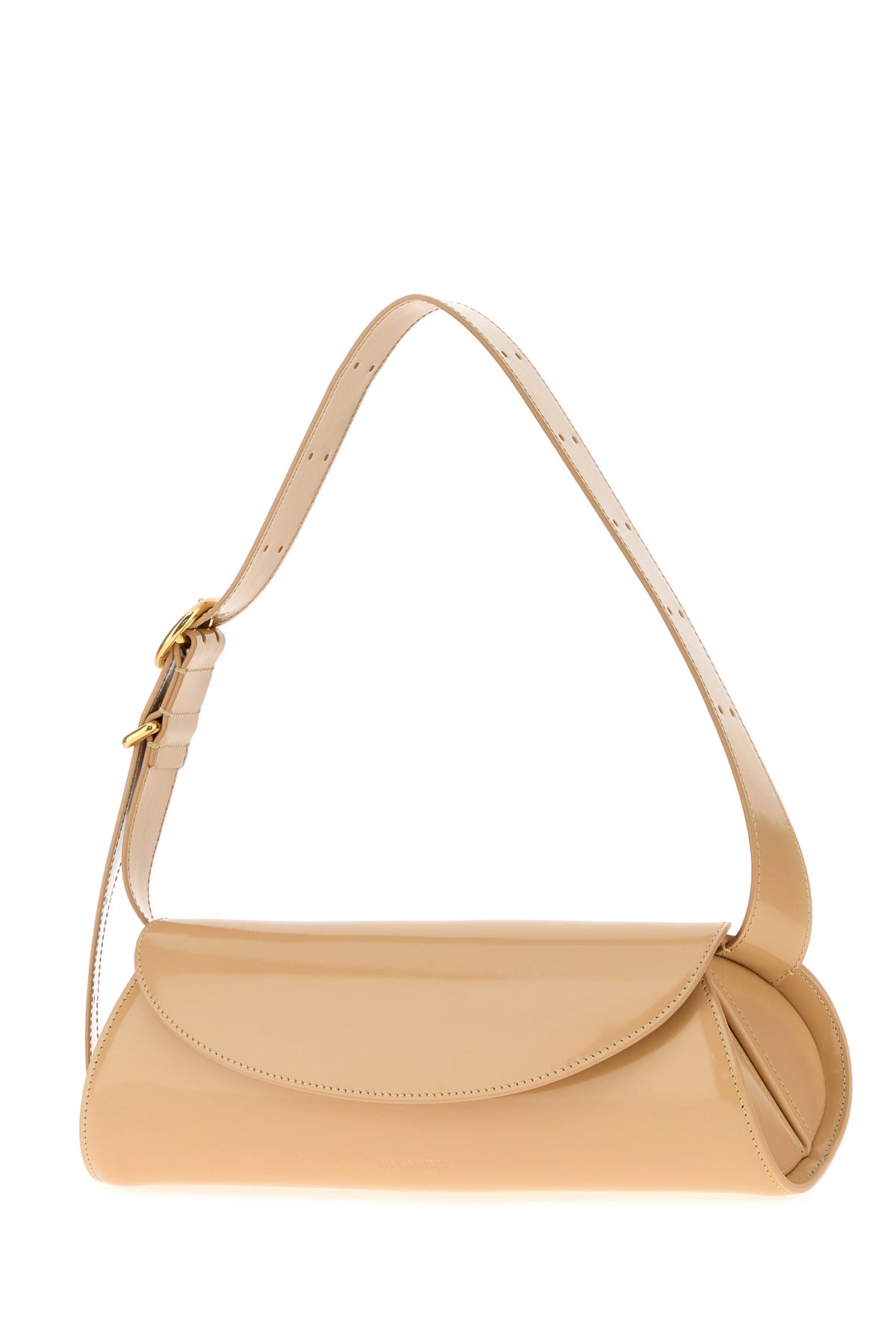 Jil Sander Borsa a spalla Cannolo piccola in pelle rosa carne, view 2