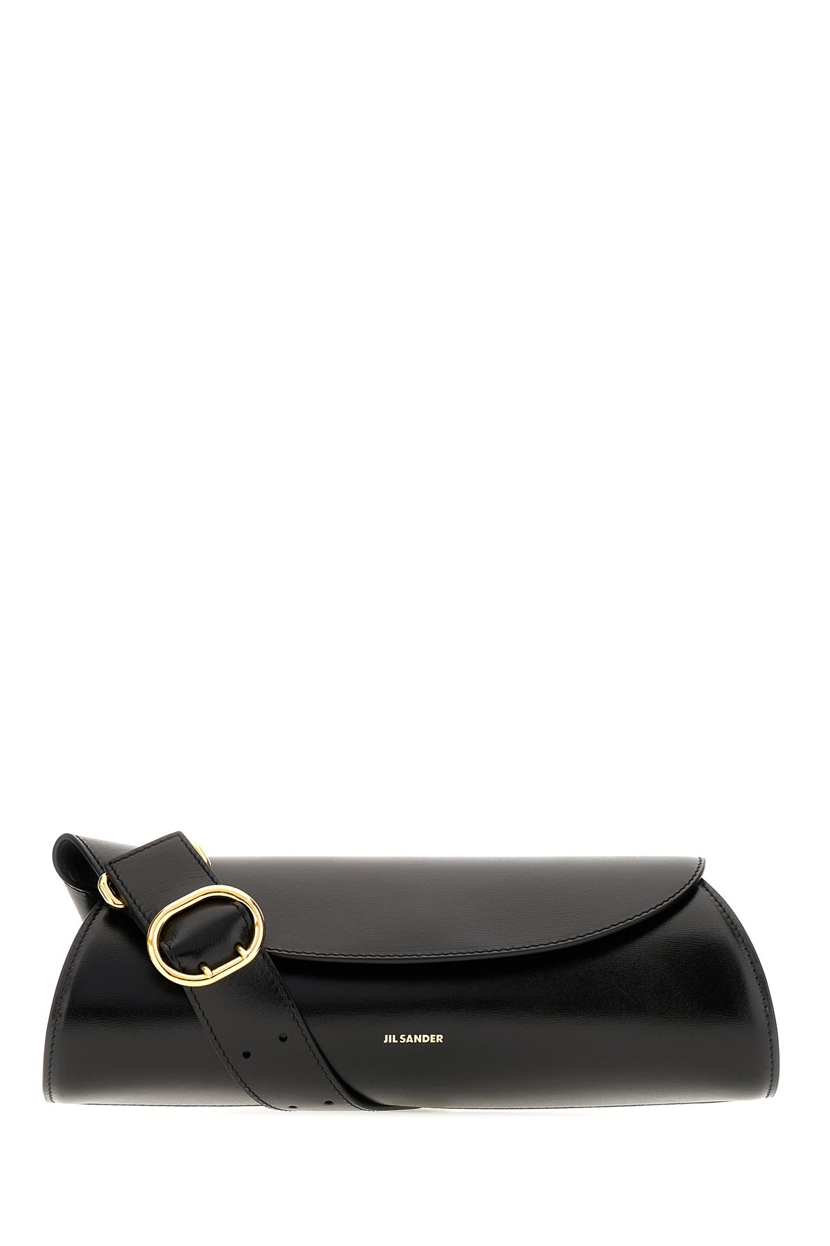 Jil Sander Borsa a spalla Cannolo piccola in pelle nera