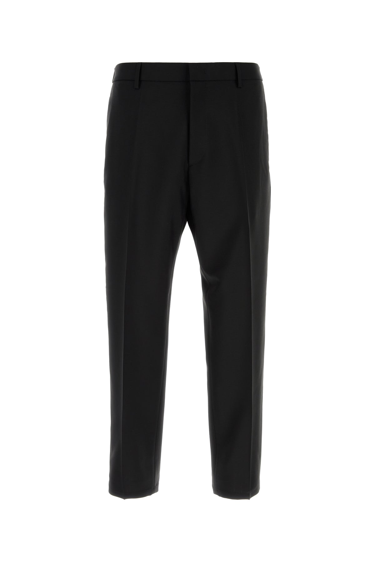 Jil Sander Pantalone in misto lana nera